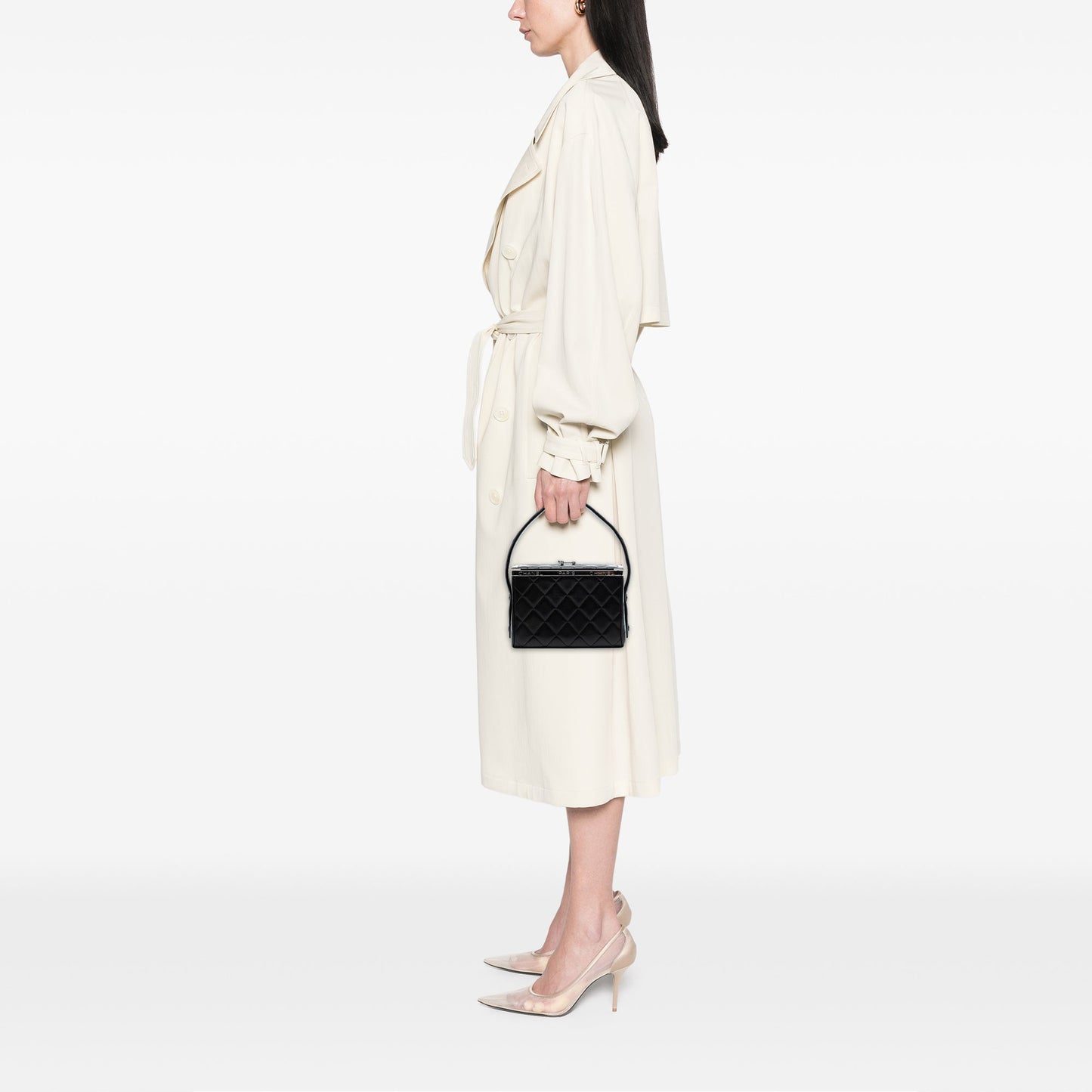 Chanel Quilted Lambskin Leather Box Bag