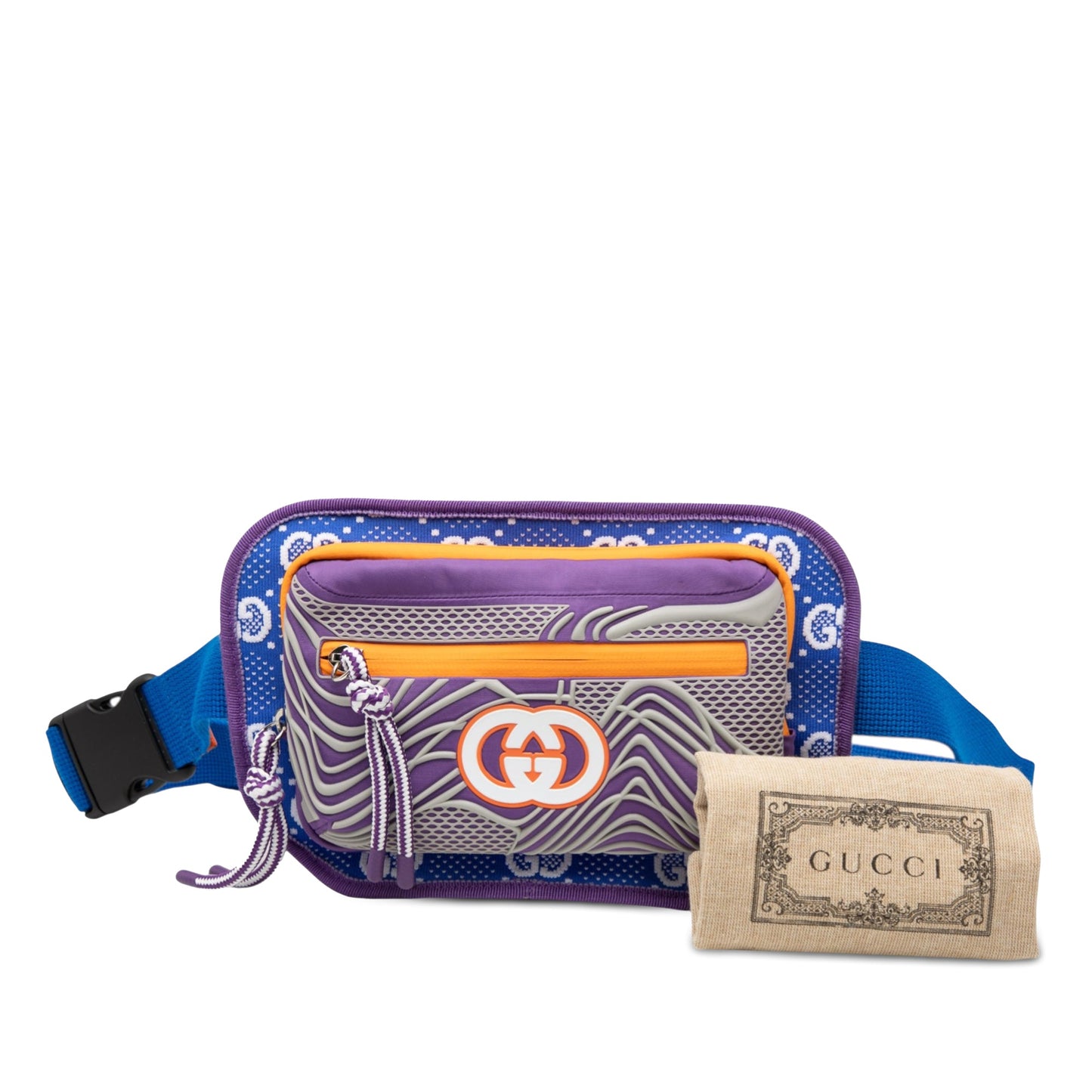 Gucci GG Nylon and Rubber Belt Bag