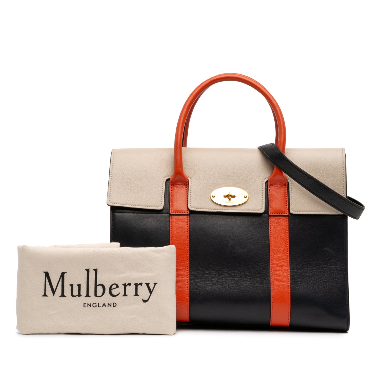 Mulberry Tricolor Smooth Calfskin Bayswater Satchel