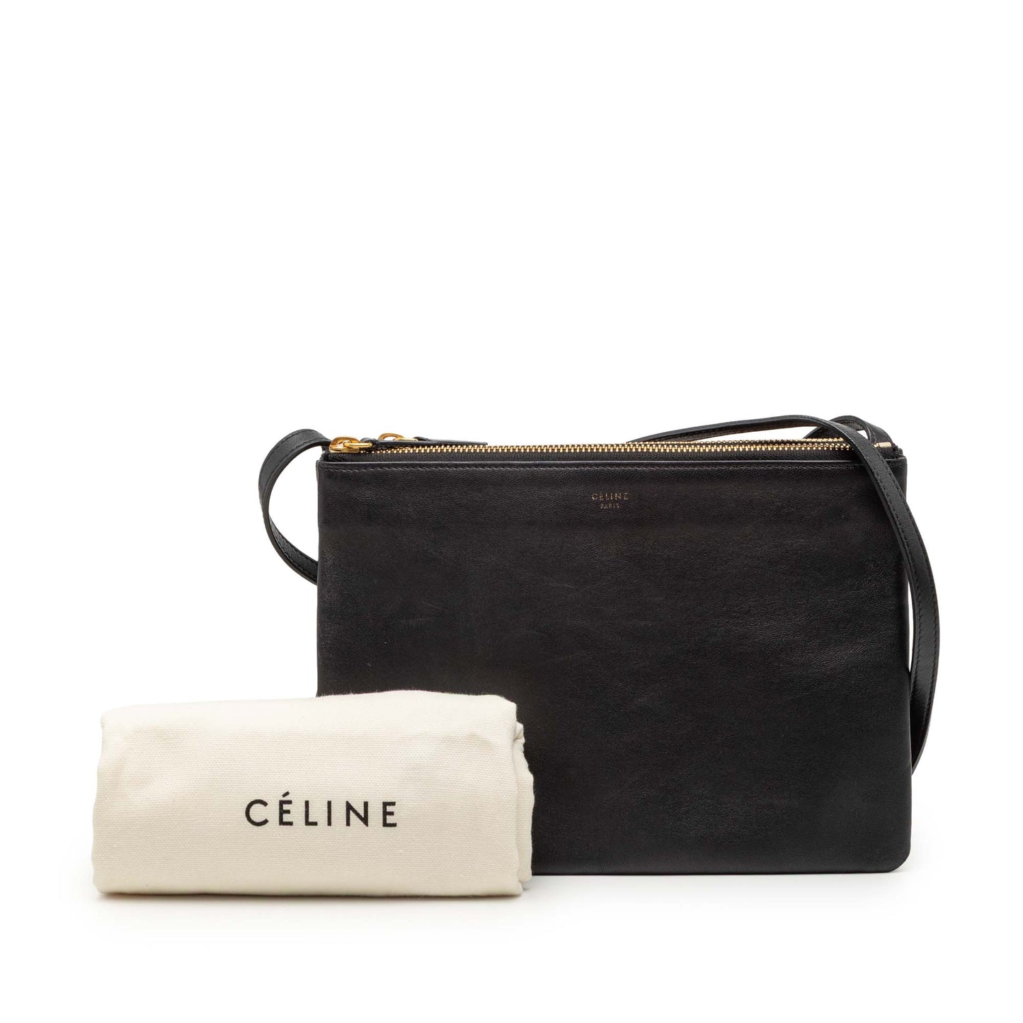 Celine Large Lambskin Trio Crossbody