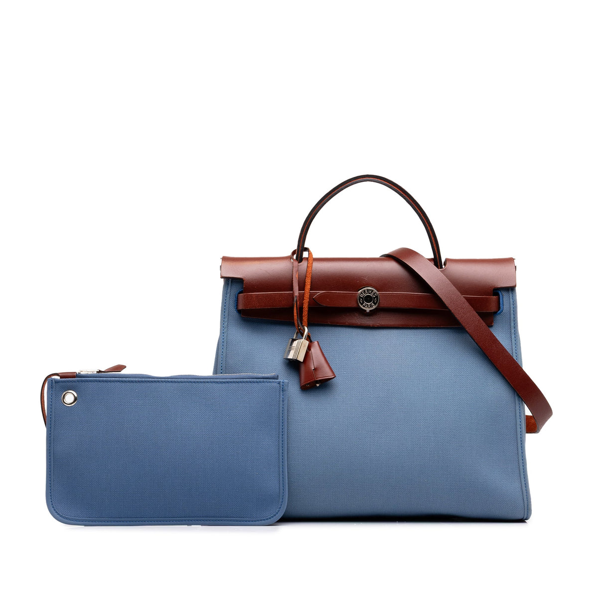 Hermès Toile Herbag Zip 31 — Blue