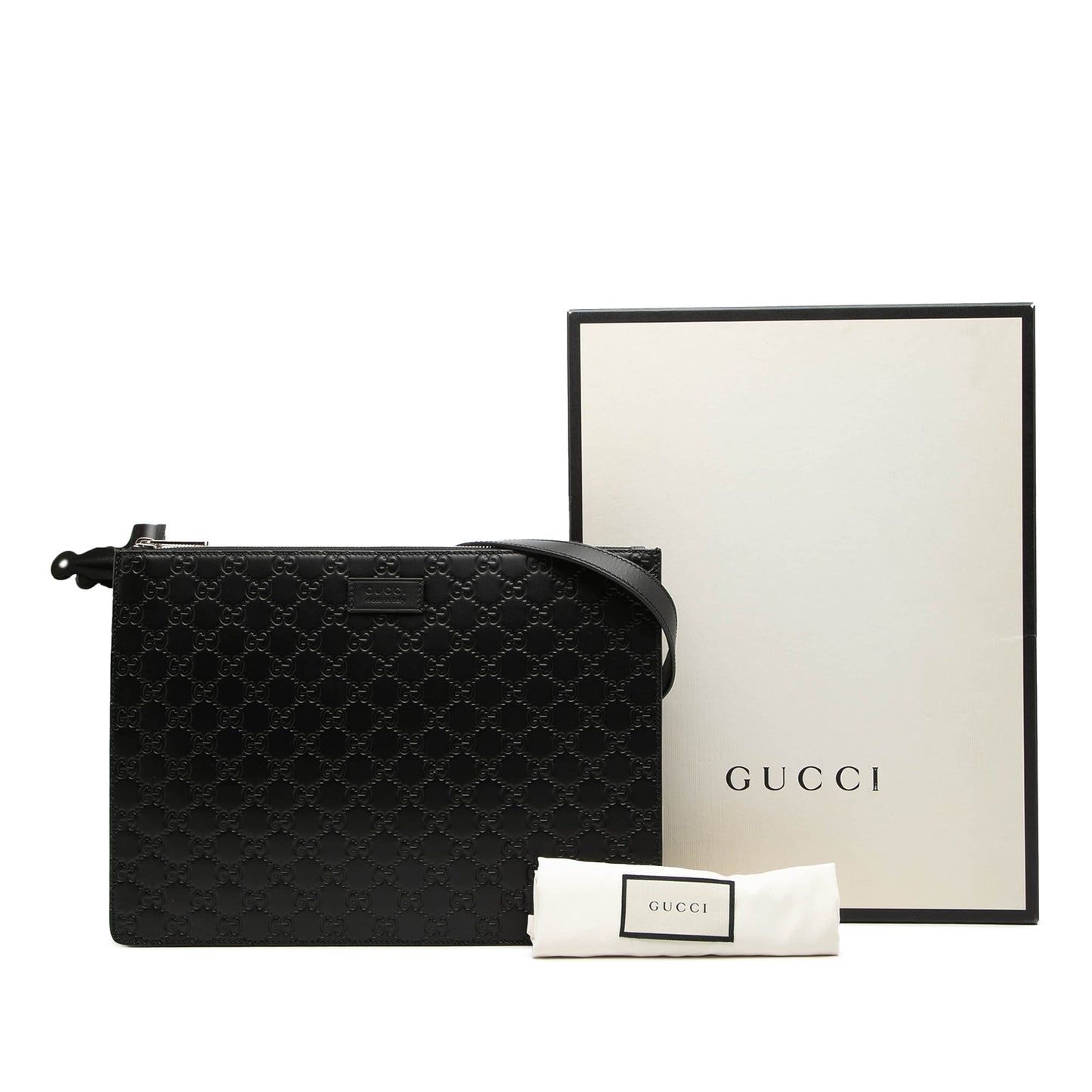 Gucci Guccissima Zip Messenger Bag