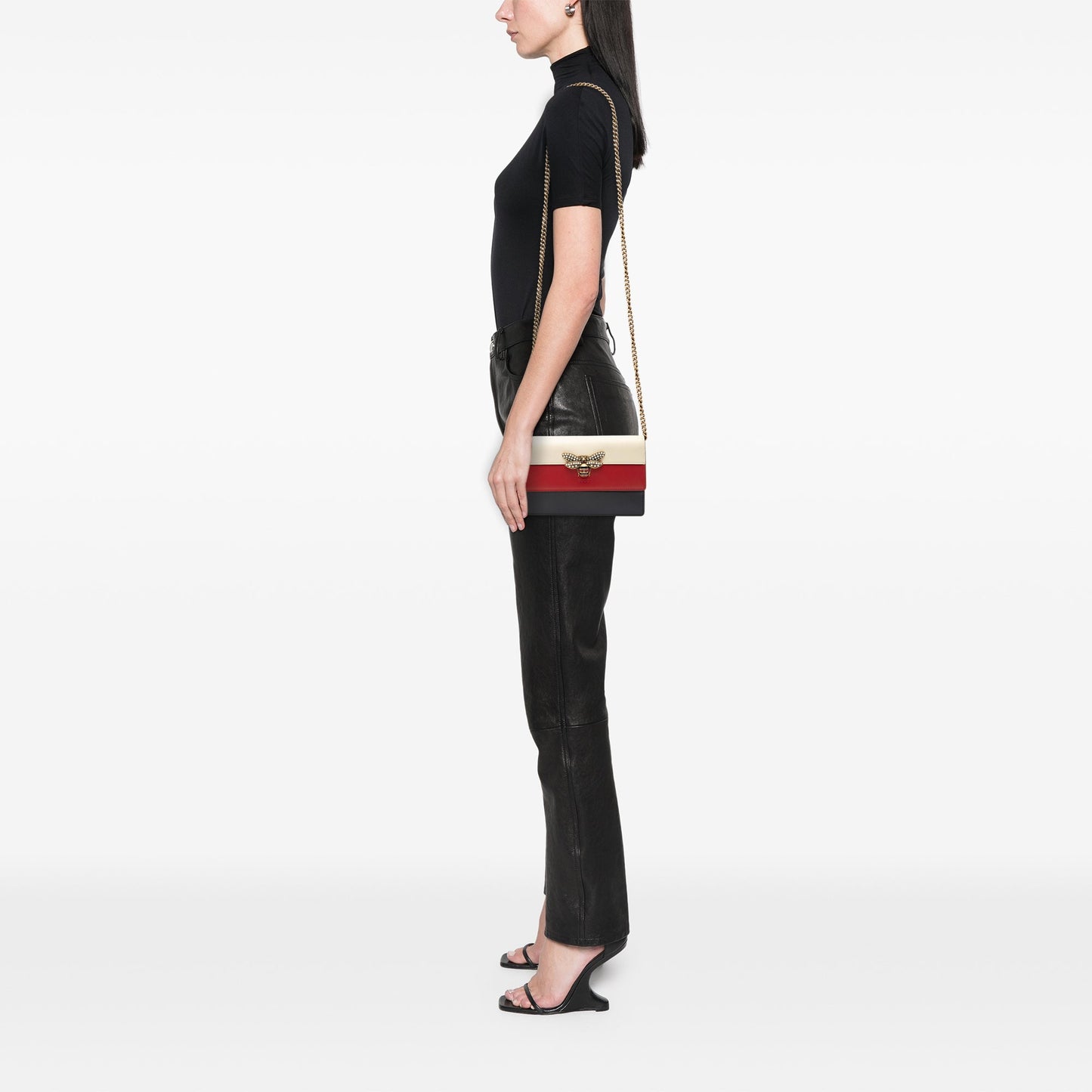 Gucci Calfskin Queen Margaret Wallet on Chain