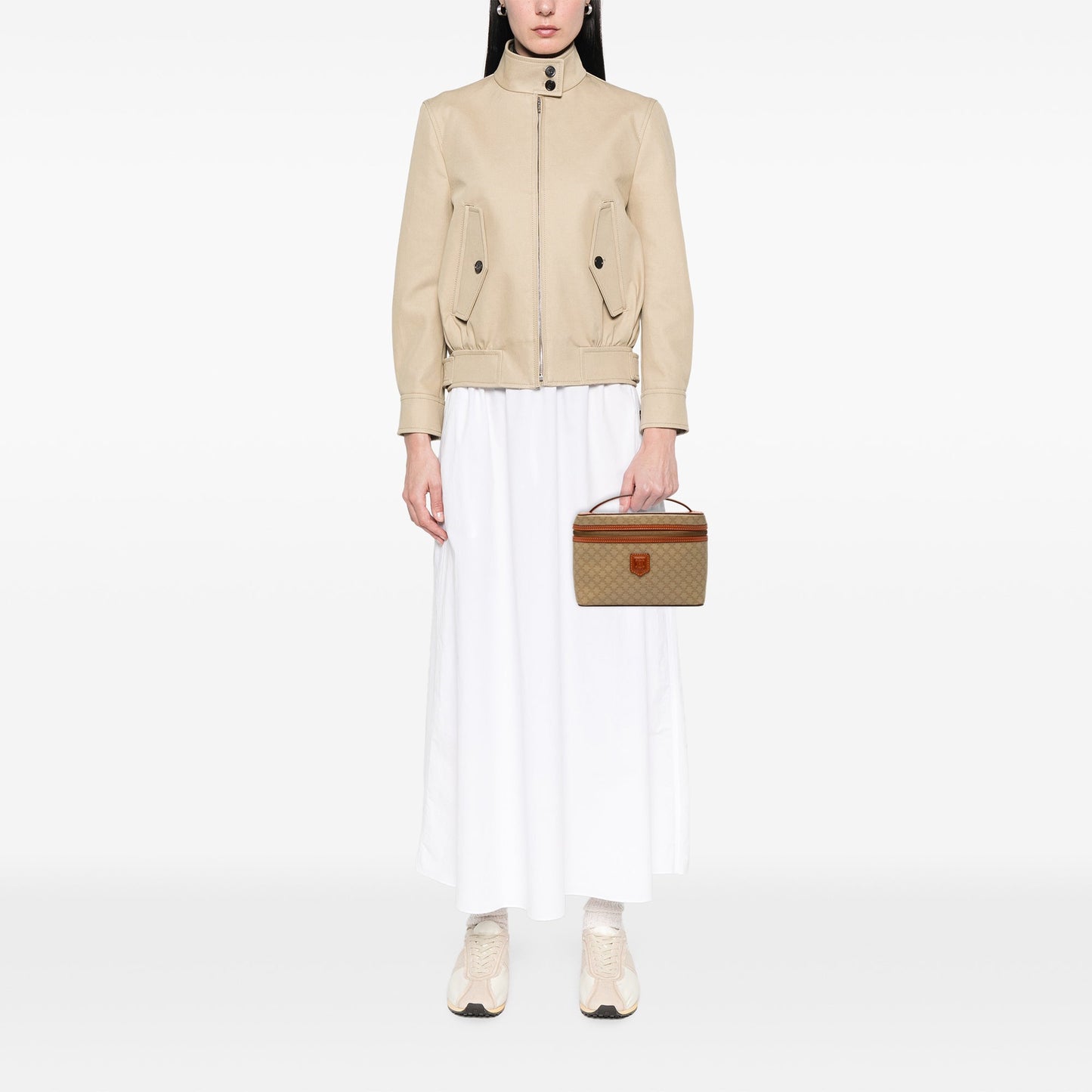 Celine Macadam Coated Canvas Vanity Bag