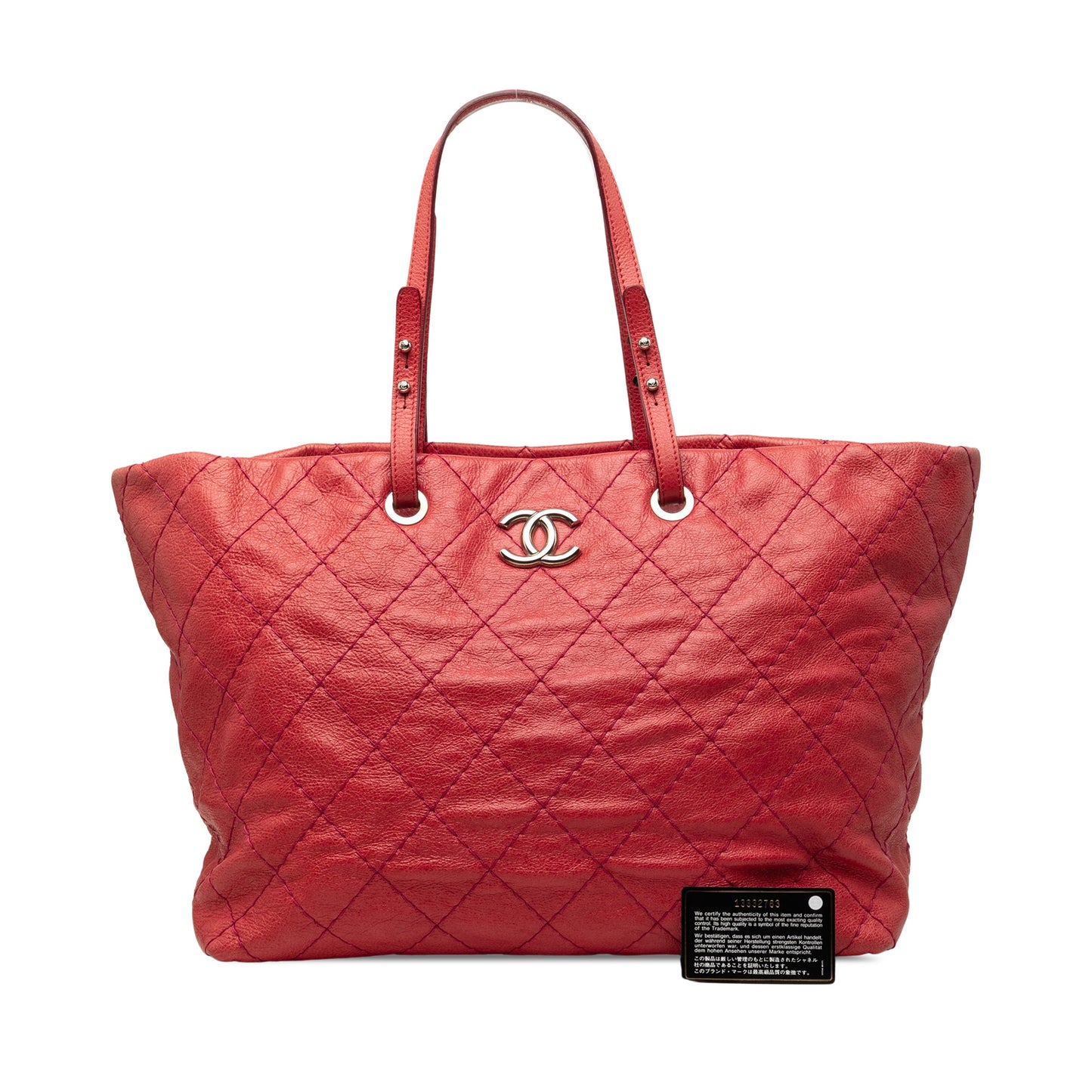 Chanel Large Glazed Calfskin On The Road Tote