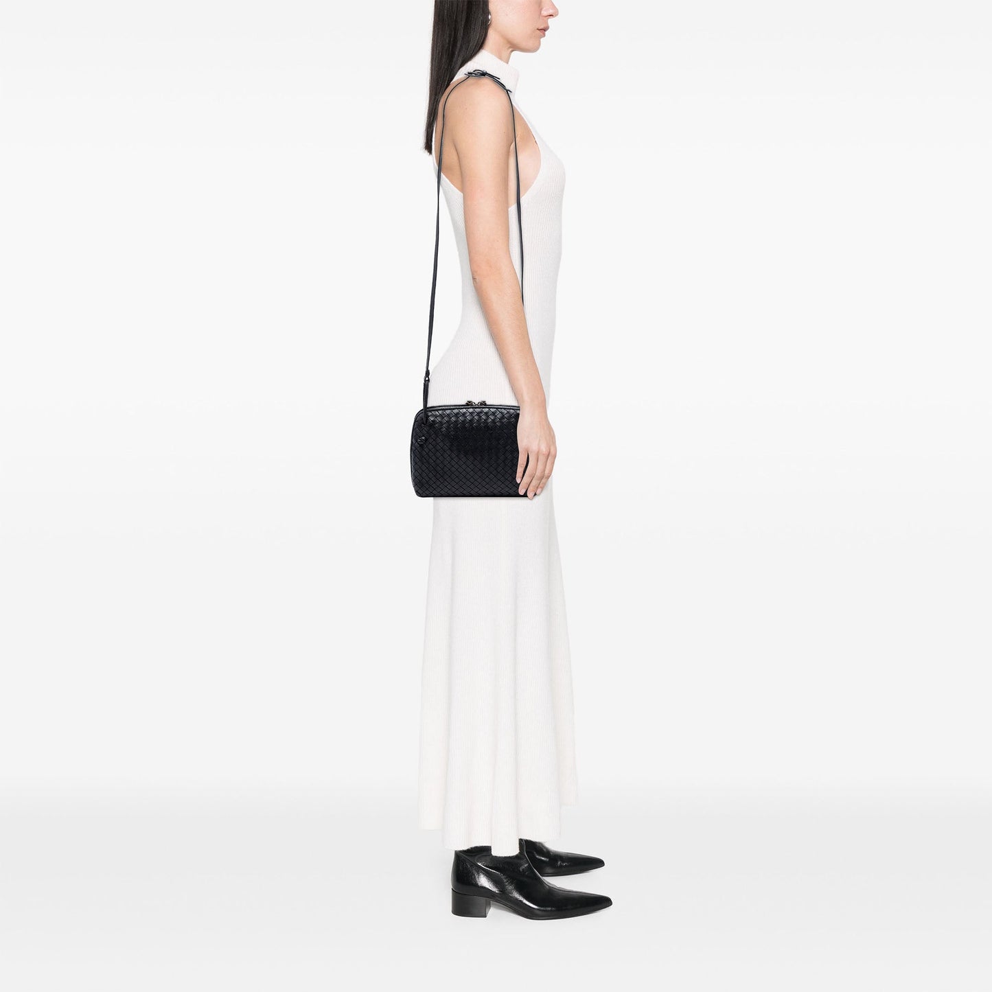 Bottega Veneta Nappa Intrecciato Nodini Crossbody
