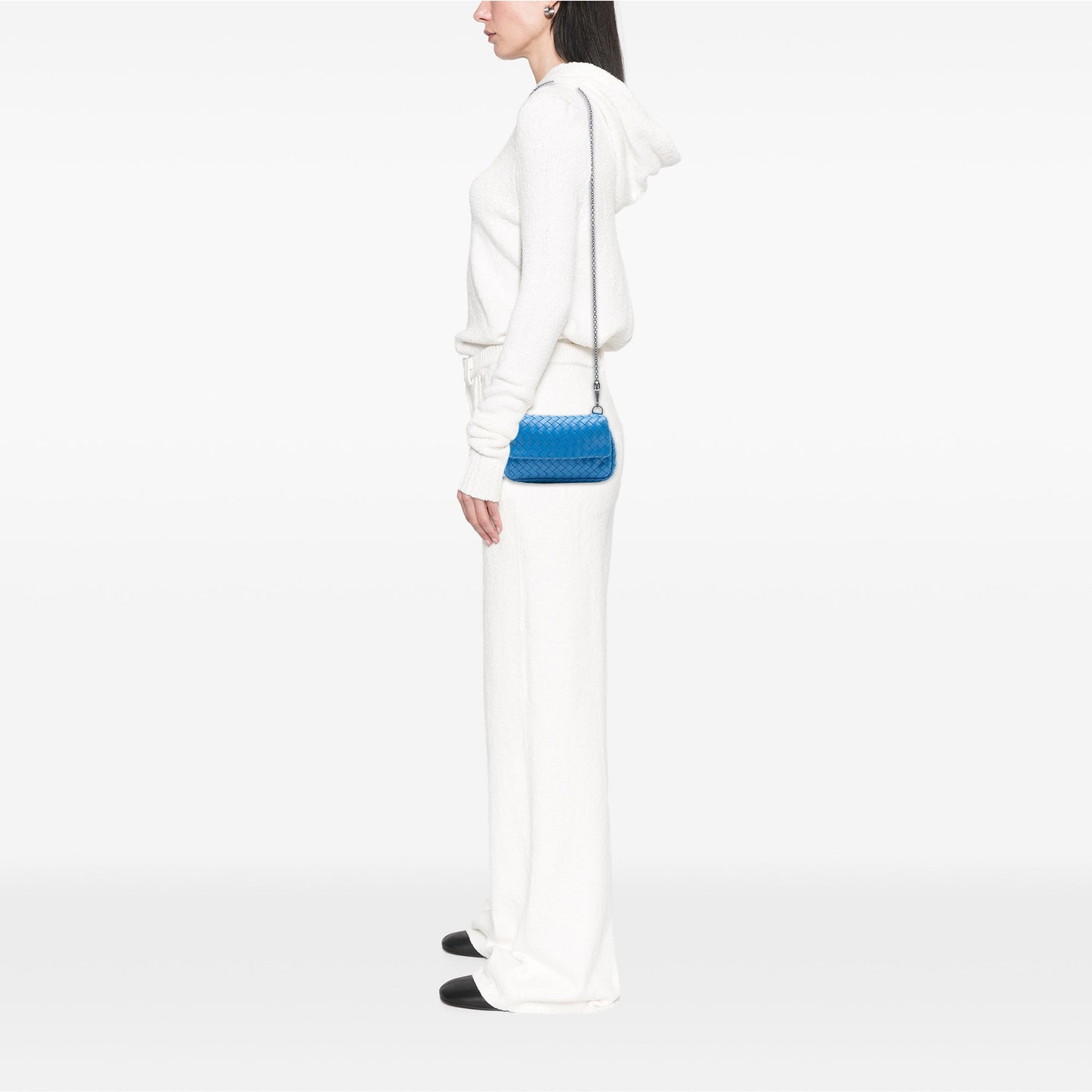 Bottega Veneta Mini Nappa Intrecciato Expandable Chain Flap Crossbody
