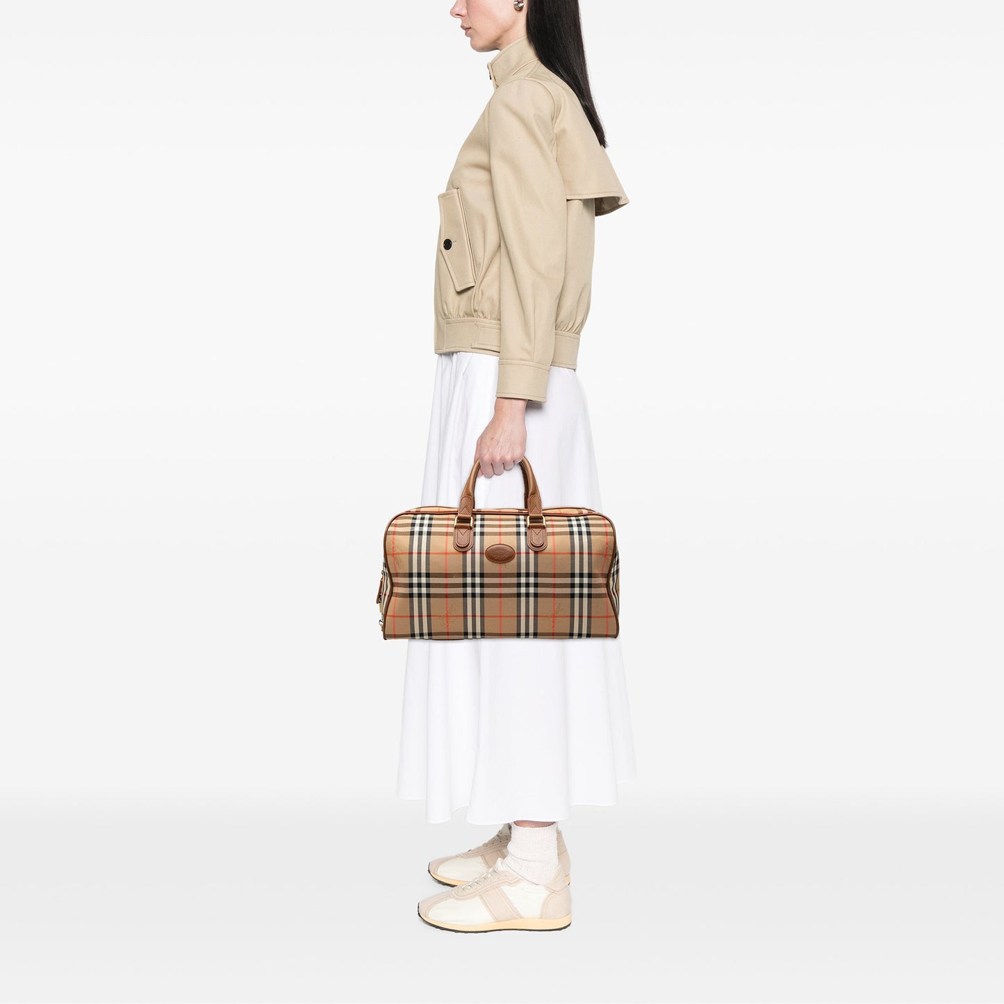 Burberry Haymarket Check Canvas Travel Bag
