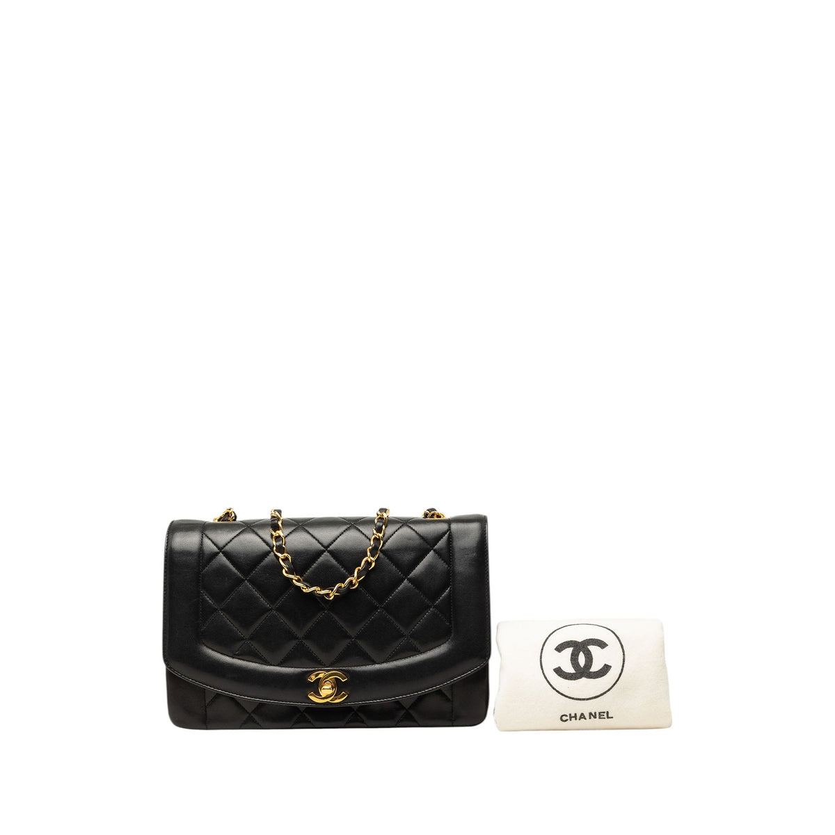 Chanel Medium Lambskin Diana Flap