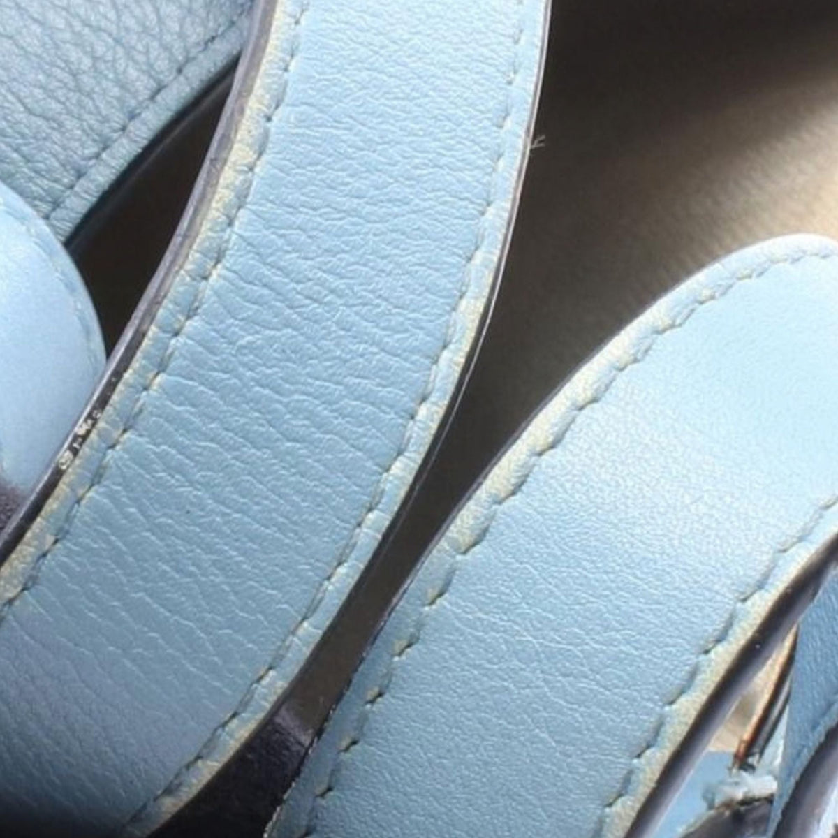LOEWE Small Leather Hammock Satchel — Blue