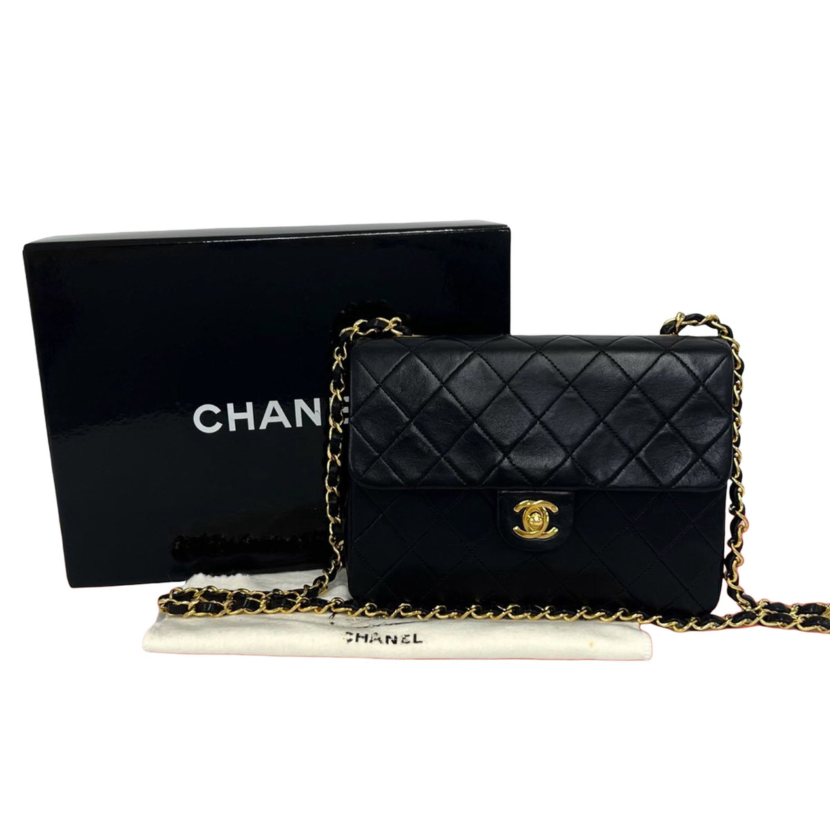 Chanel Small Square Quilted Lambskin Flap