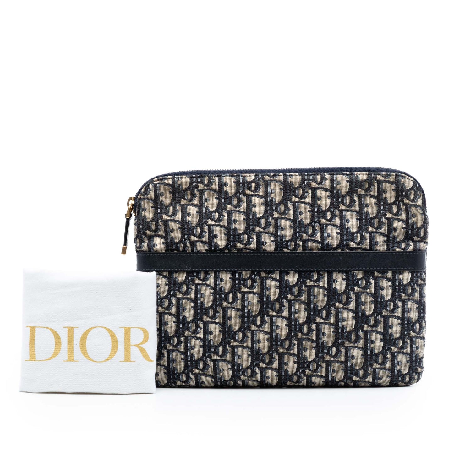 Oblique Canvas Clutch