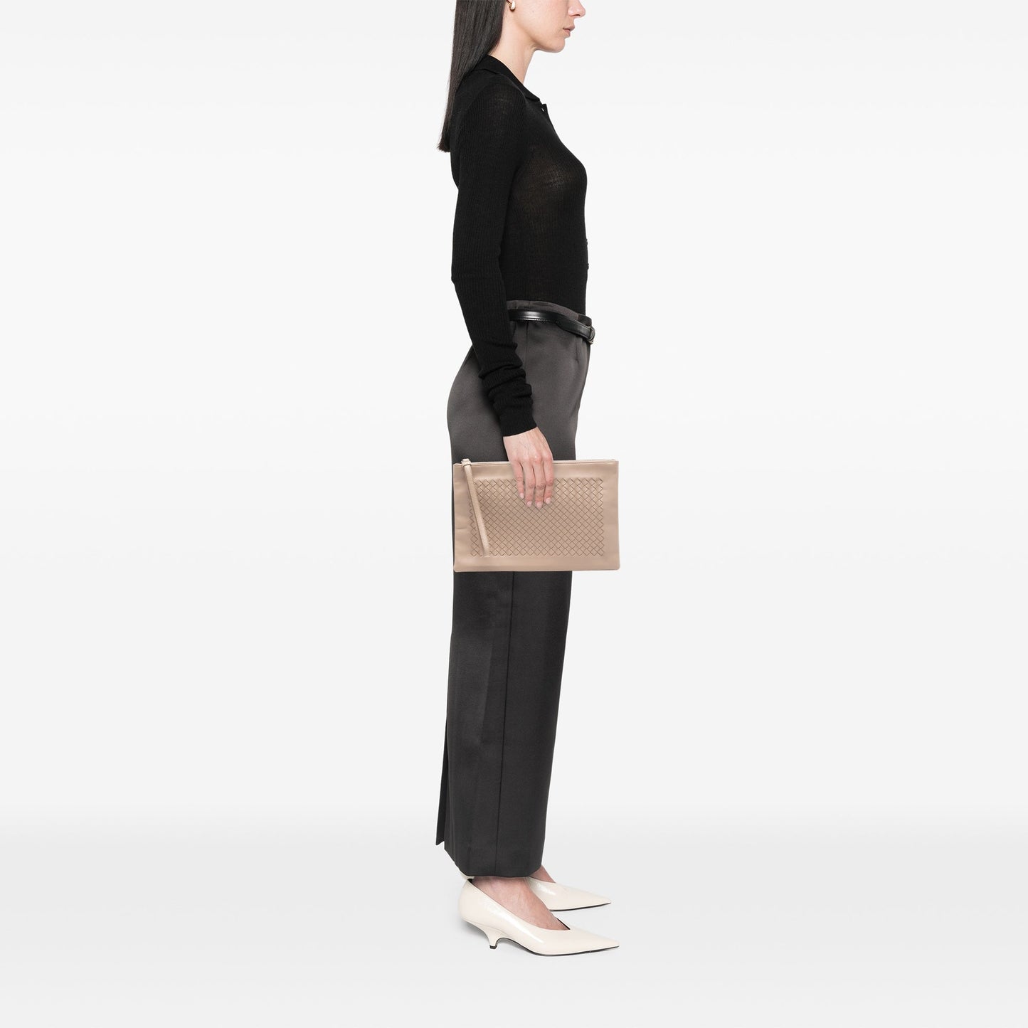 Bottega Veneta Nappa Intrecciato Wristlet Clutch
