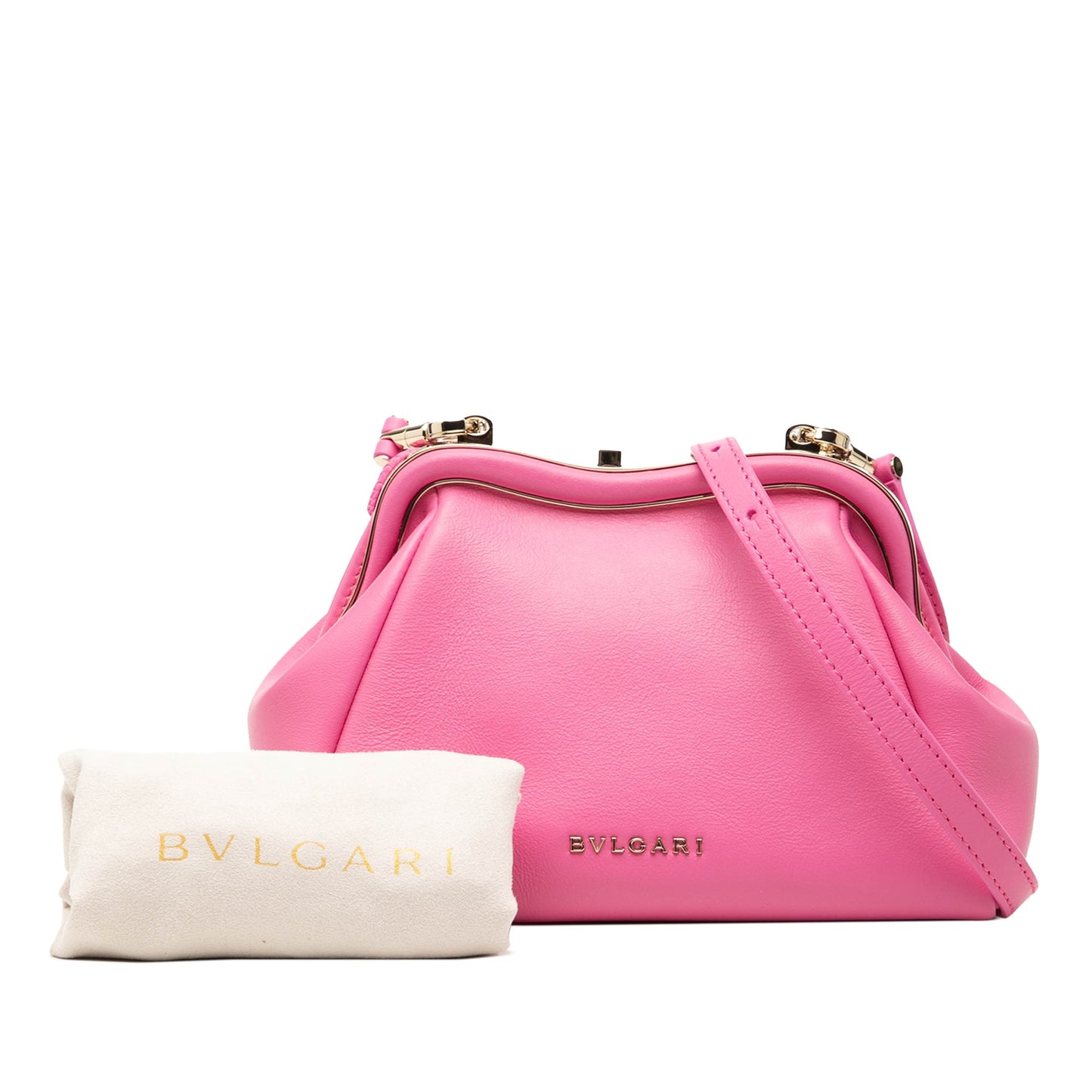 Bvlgari Leather Serpentine Pouch Crossbody