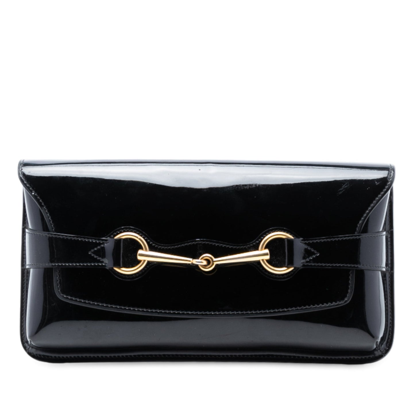 Gucci Patent Bright Bit Clutch