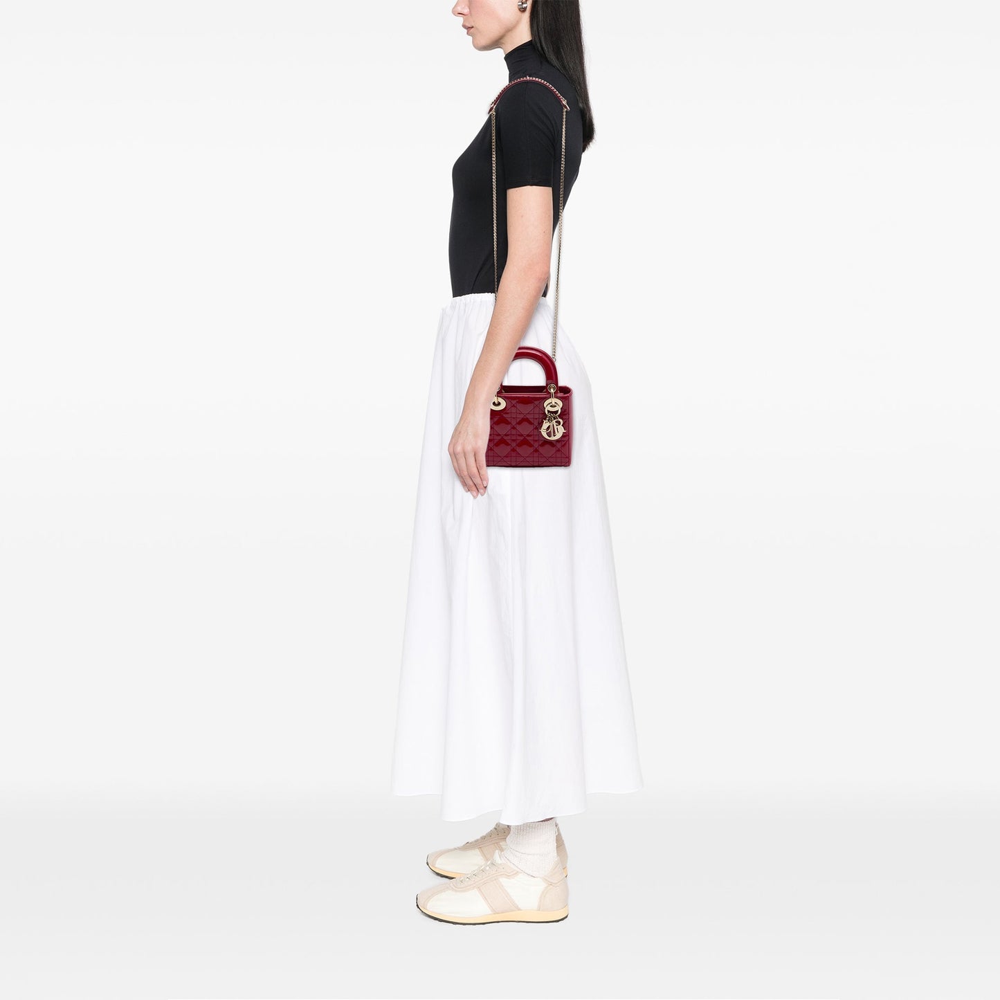 Dior Mini Patent Cannage Lady Dior