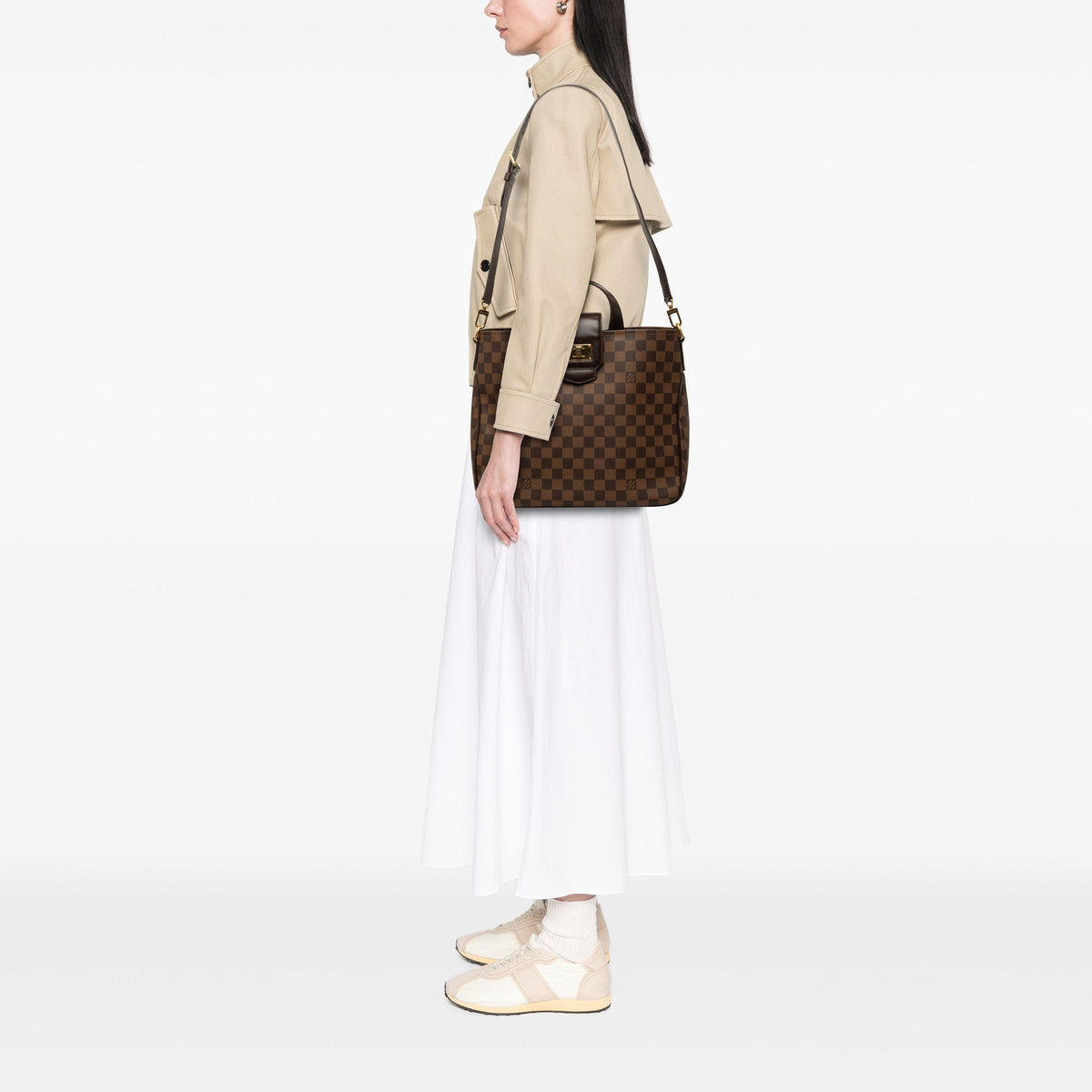 Louis Vuitton Damier Ebene Cabas Rosebery — Brown