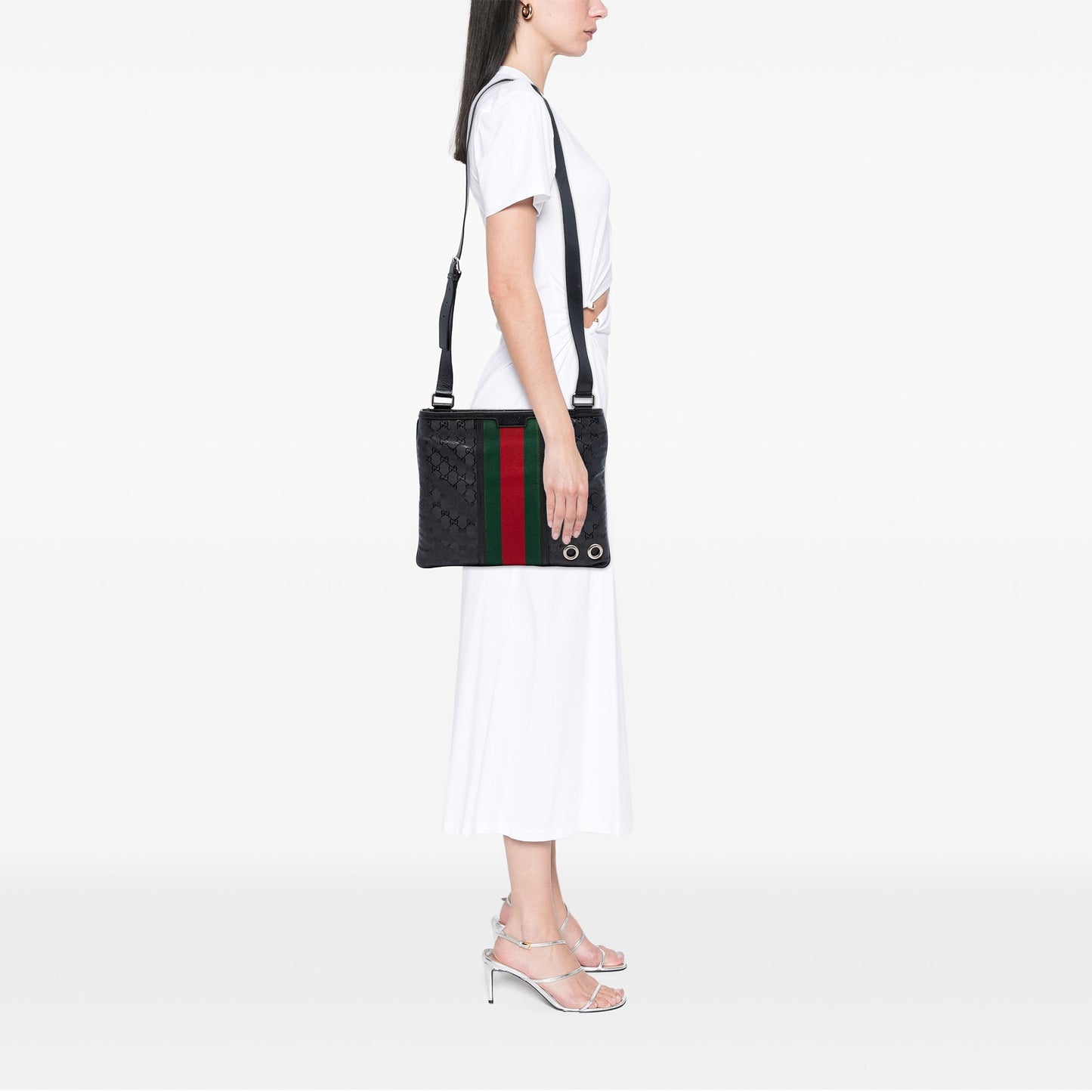 Gucci Fiat 500 Medium GG Imprime Web Messenger Bag