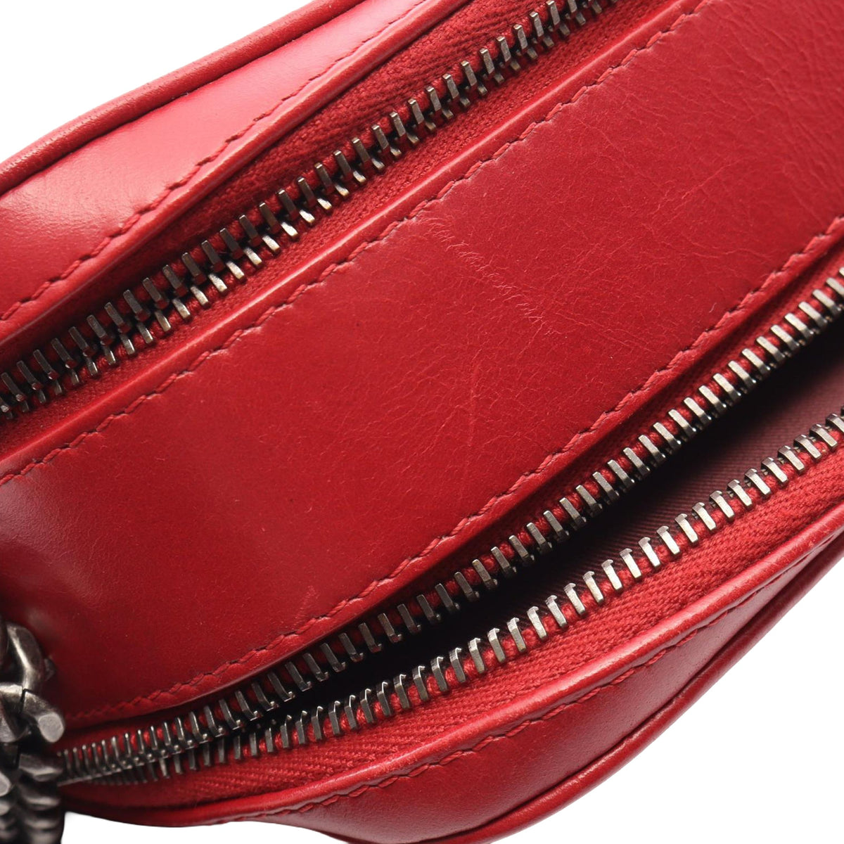 Chanel Medium Quilted Lambskin Coco Boy Camera Bag — Red