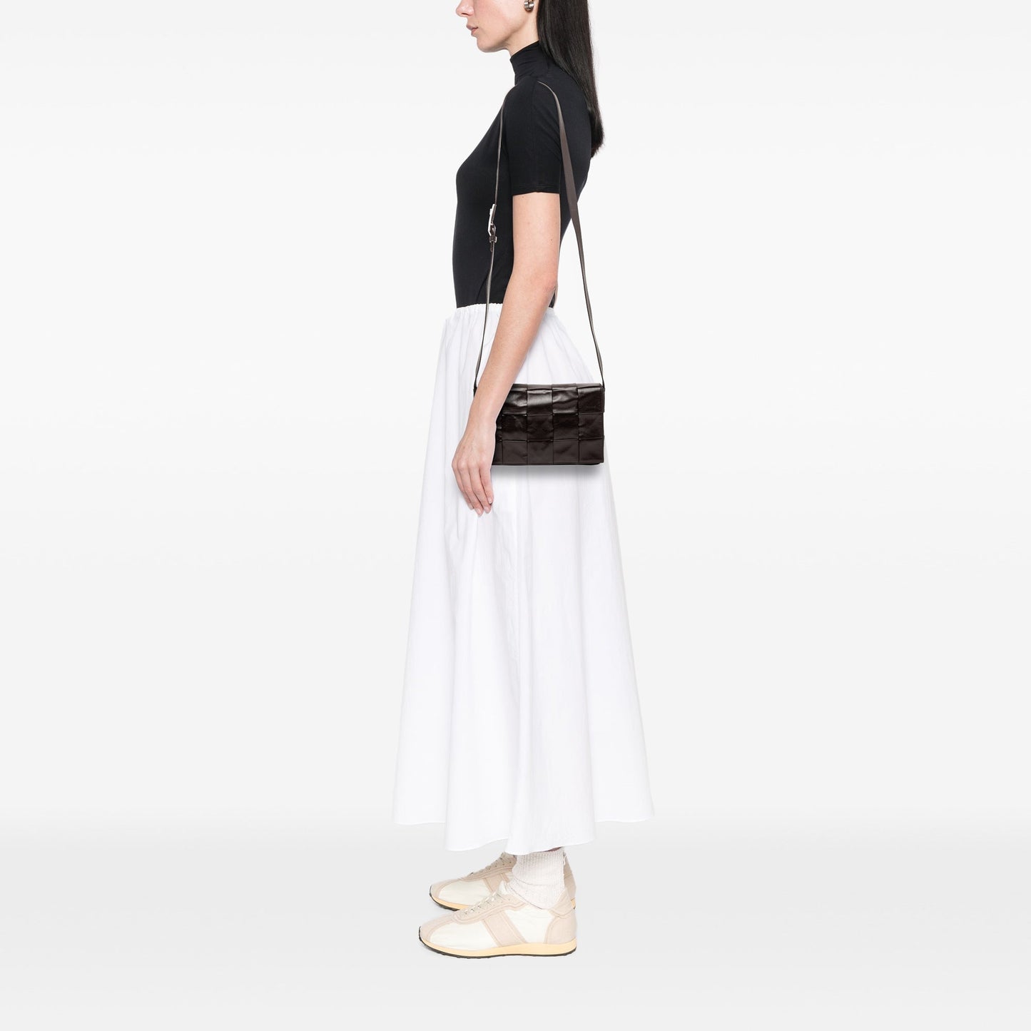 Bottega Veneta Paper Calfskin Intrecciato Cassette Crossbody