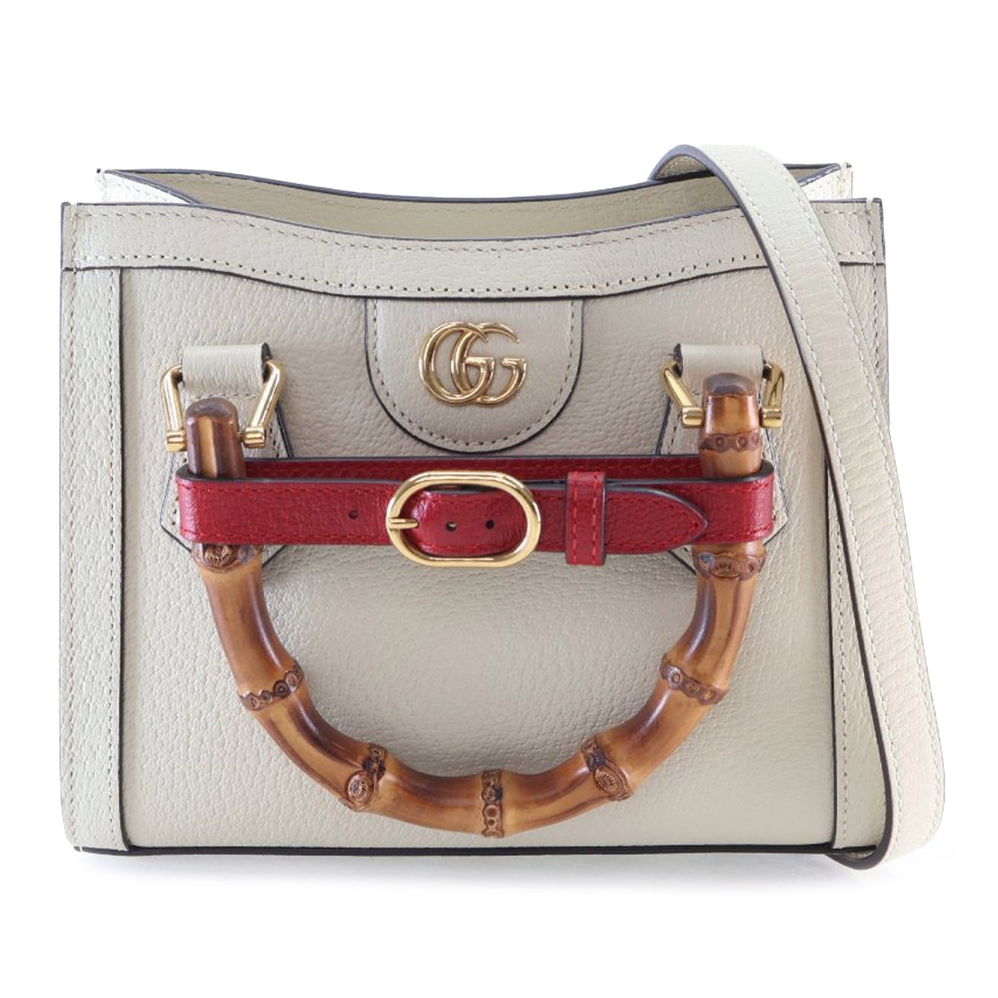Gucci Small Calfskin Bamboo Diana Tote