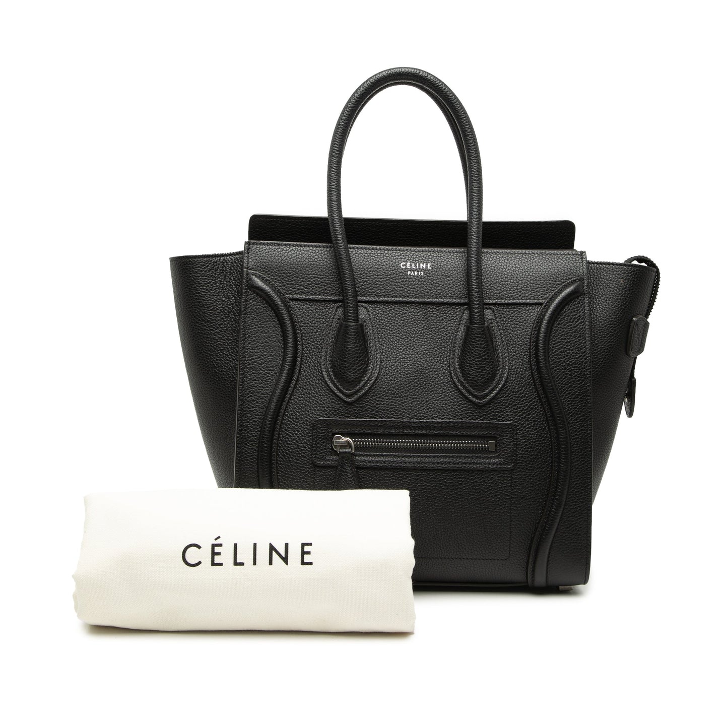 Celine Mini Grained Calfskin Luggage Tote