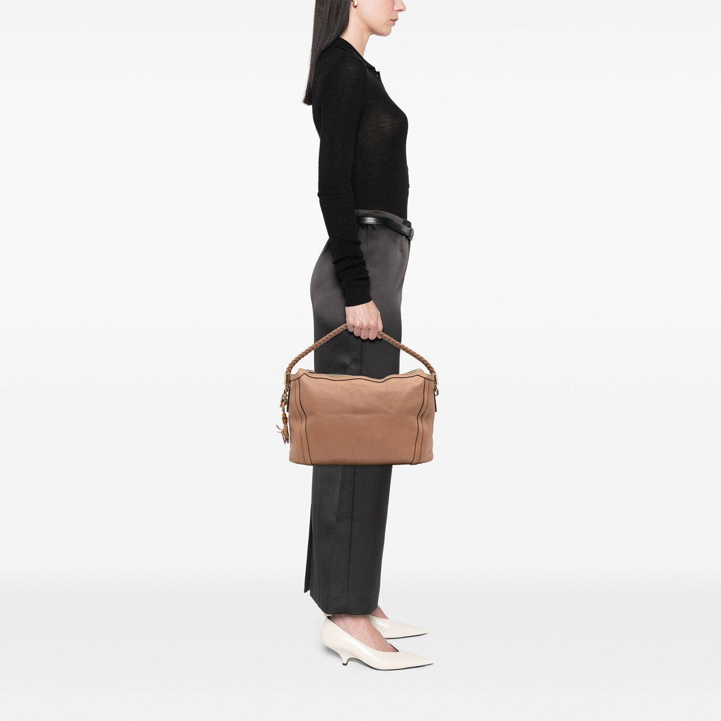 Gucci Medium Pebbled Calfskin Bella Shoulder Bag
