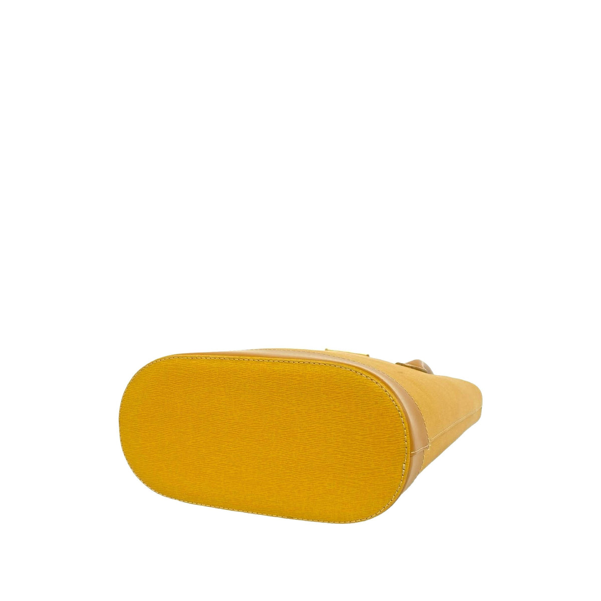 Burberry Leather Handbag — Yellow
