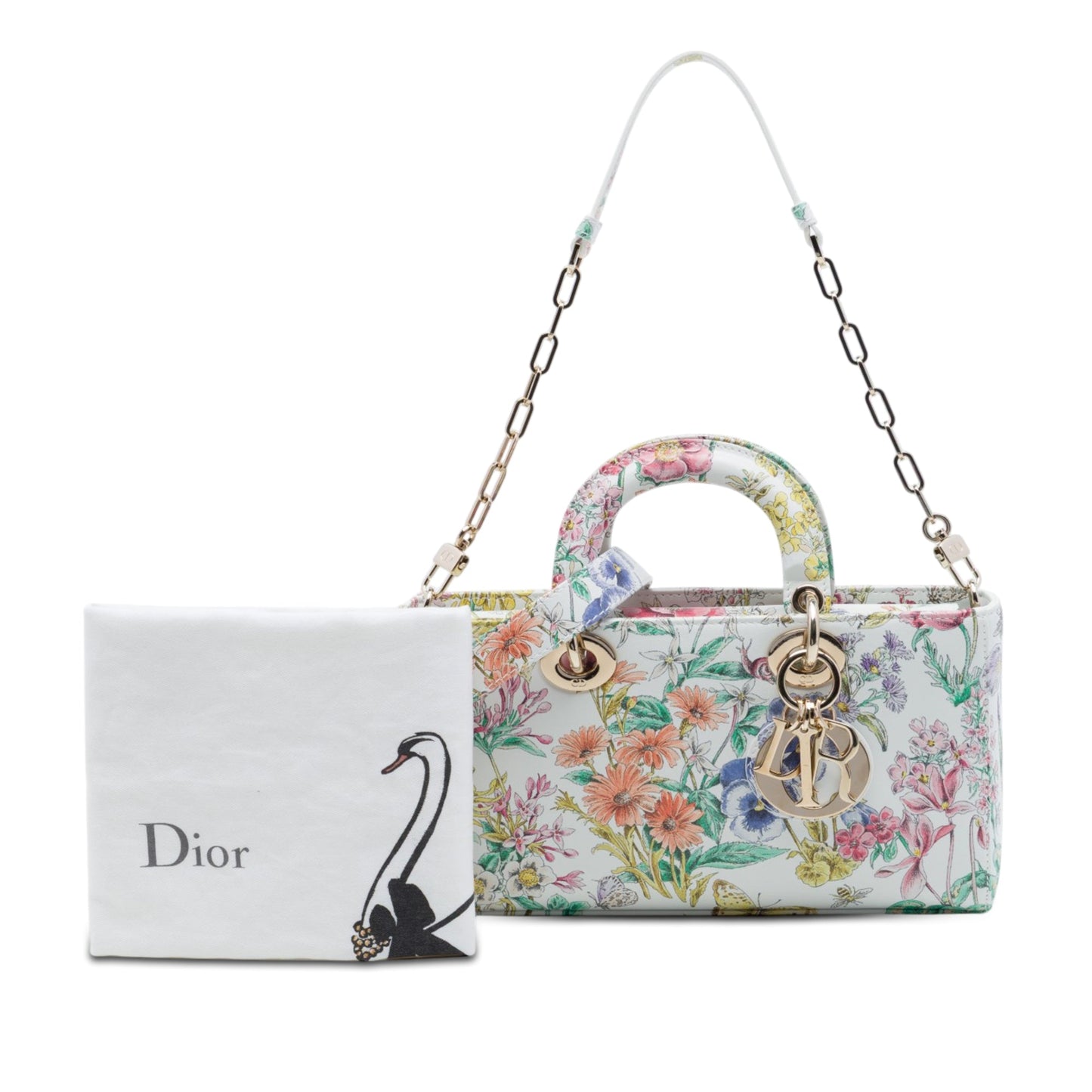 Dior Medium Calfskin Astral Flowers Lady D Joy