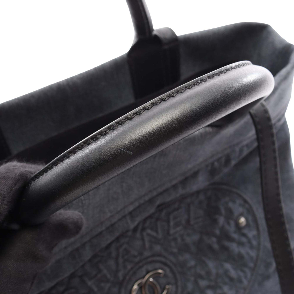 Chanel CC Denim Tote — Blue