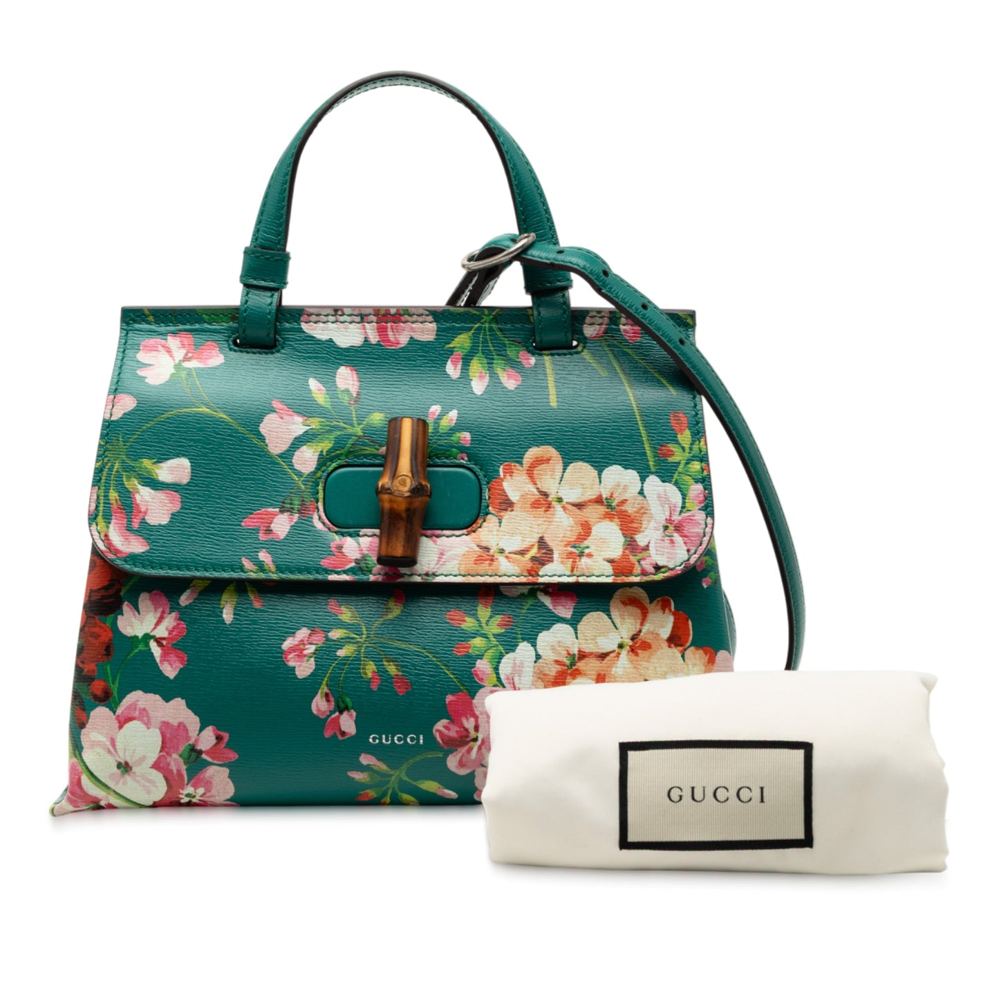 Gucci Small Calfskin Bamboo Daily Blooms Satchel