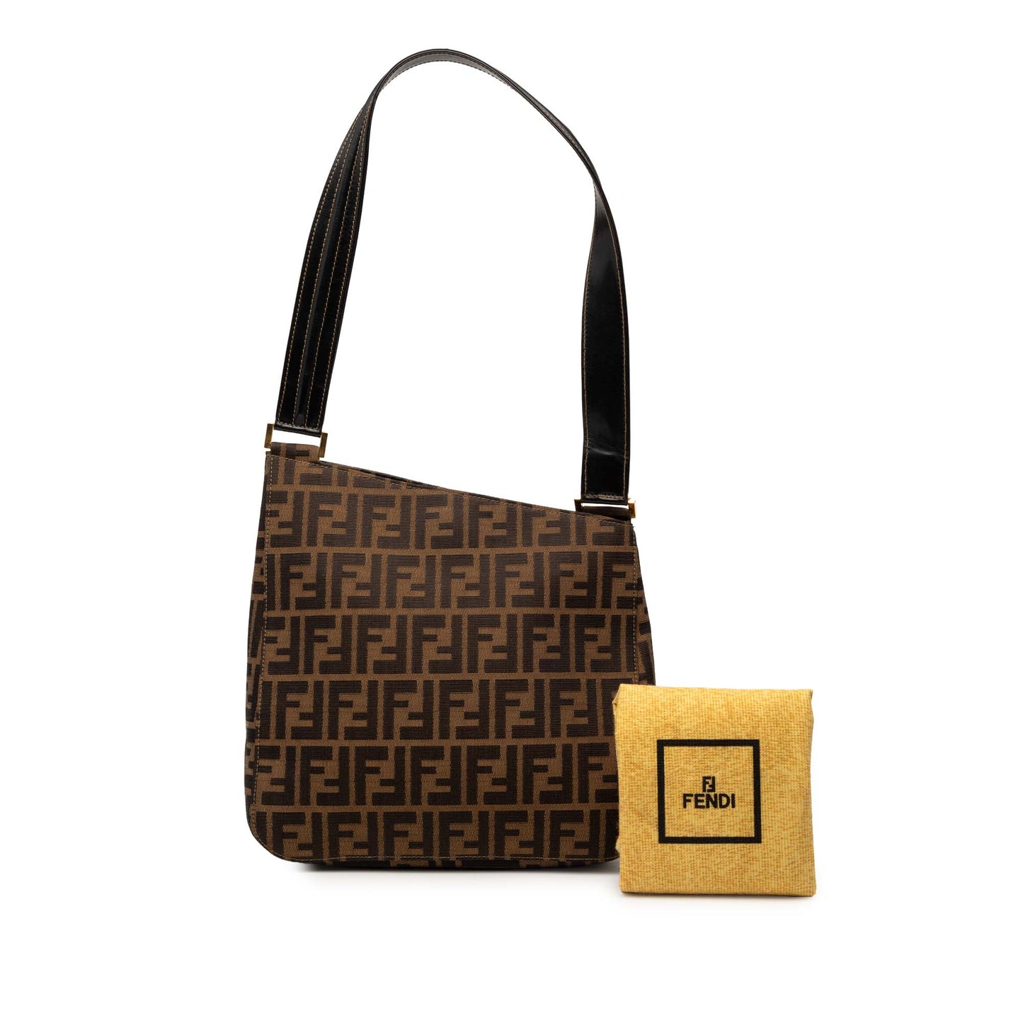 Fendi Zucca Canvas Shoulder Bag