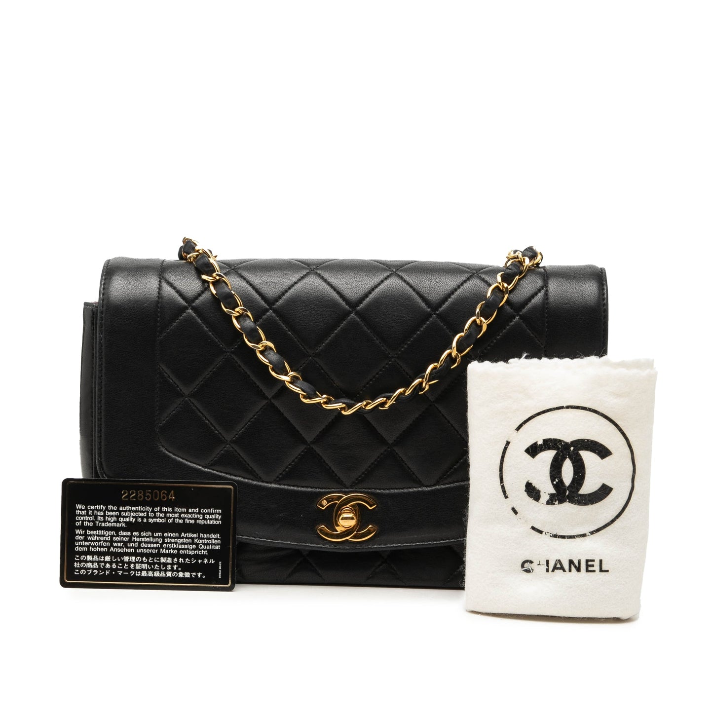 Chanel Medium Lambskin Diana Flap