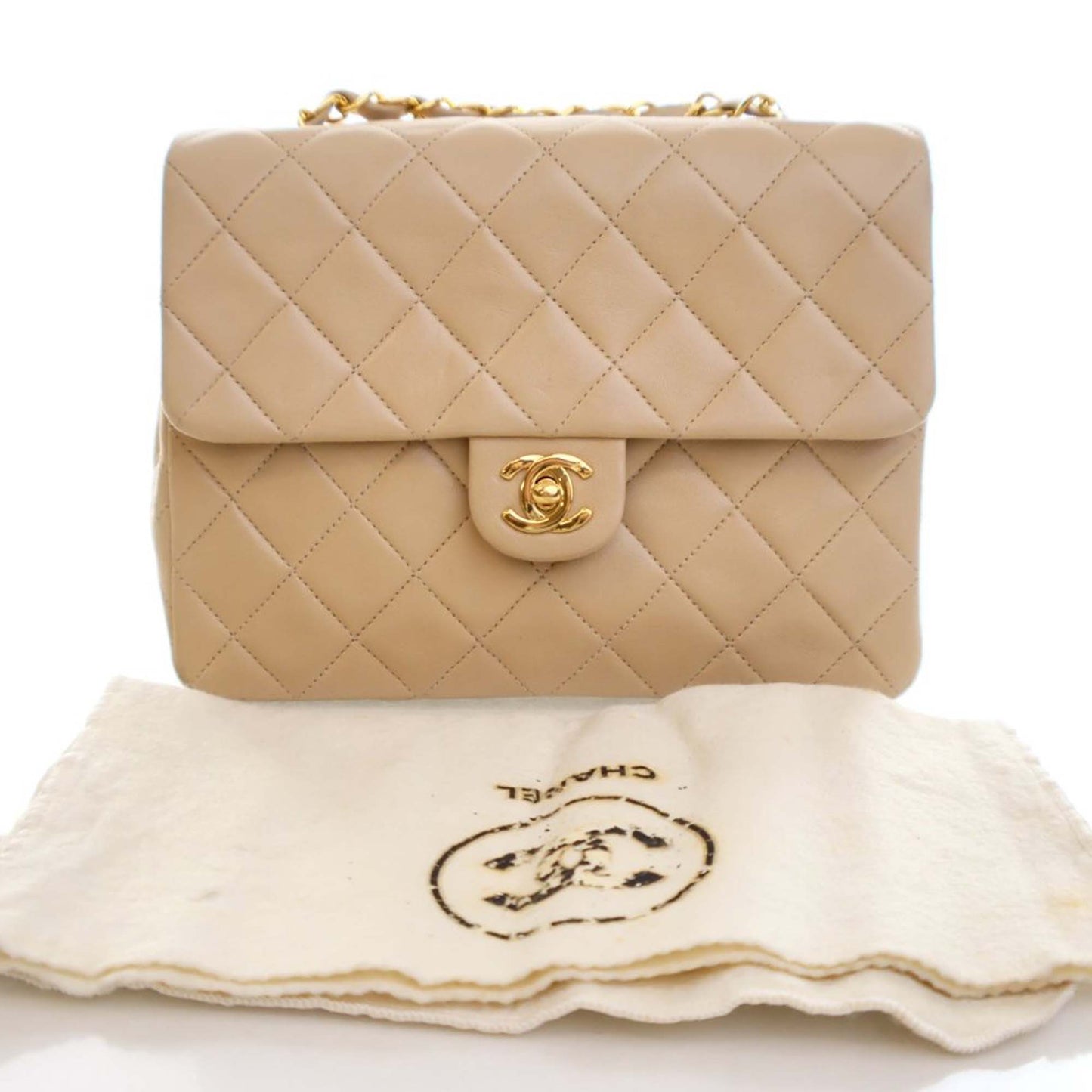 Chanel Small Square Quilted Lambskin Flap