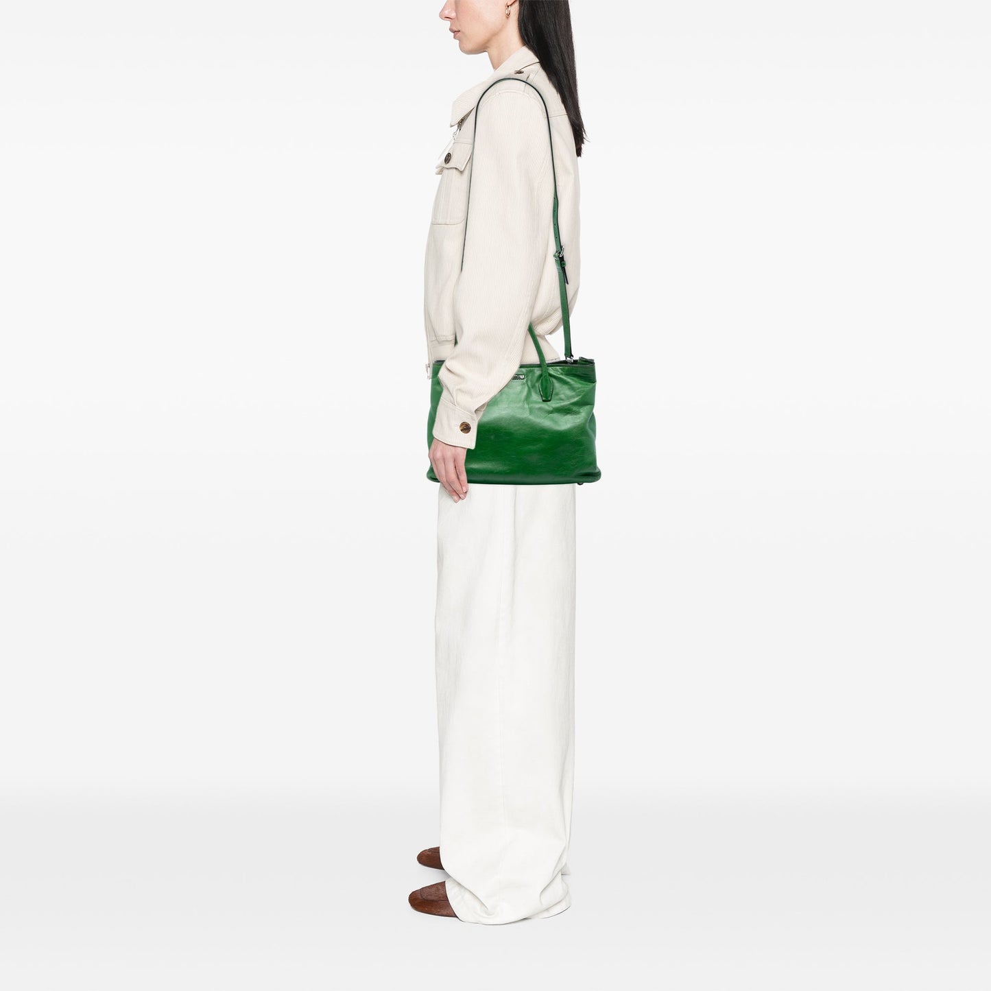 Miu Miu Vitello Shine Satchel