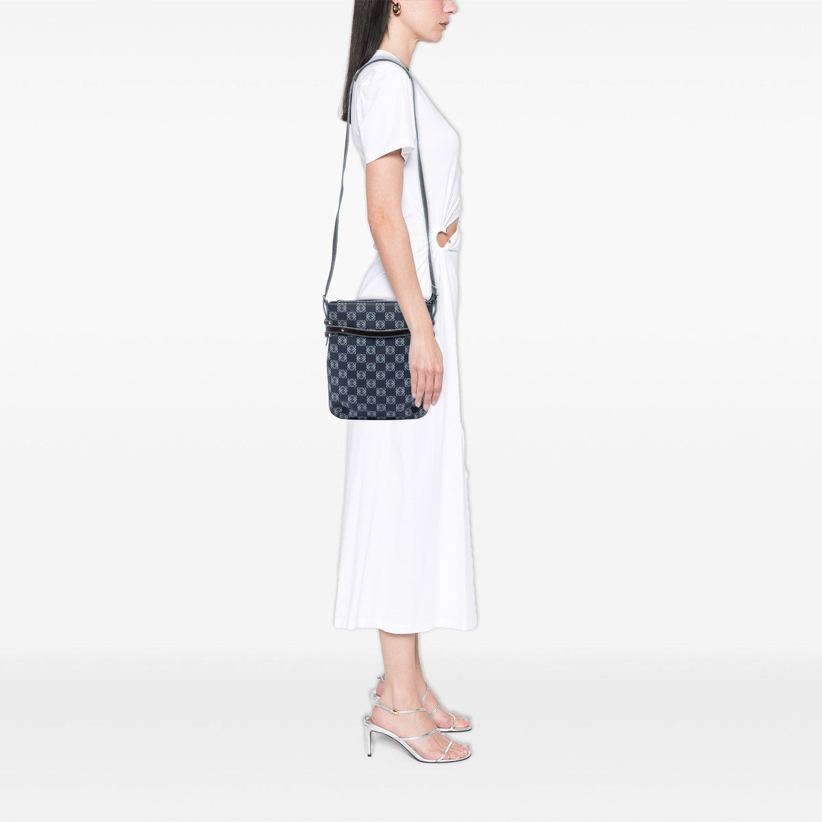 LOEWE Anagram Coated Canvas Crossbody