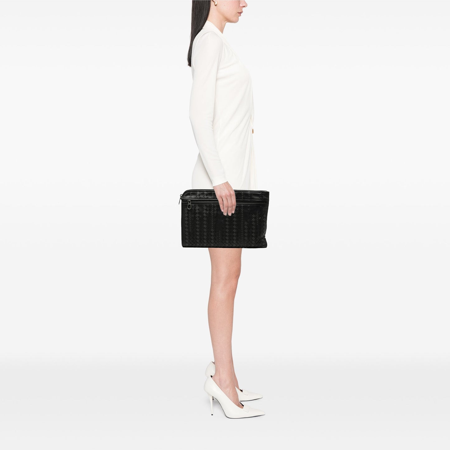 Bottega Veneta Bicolor Nappa Intrecciato Clutch