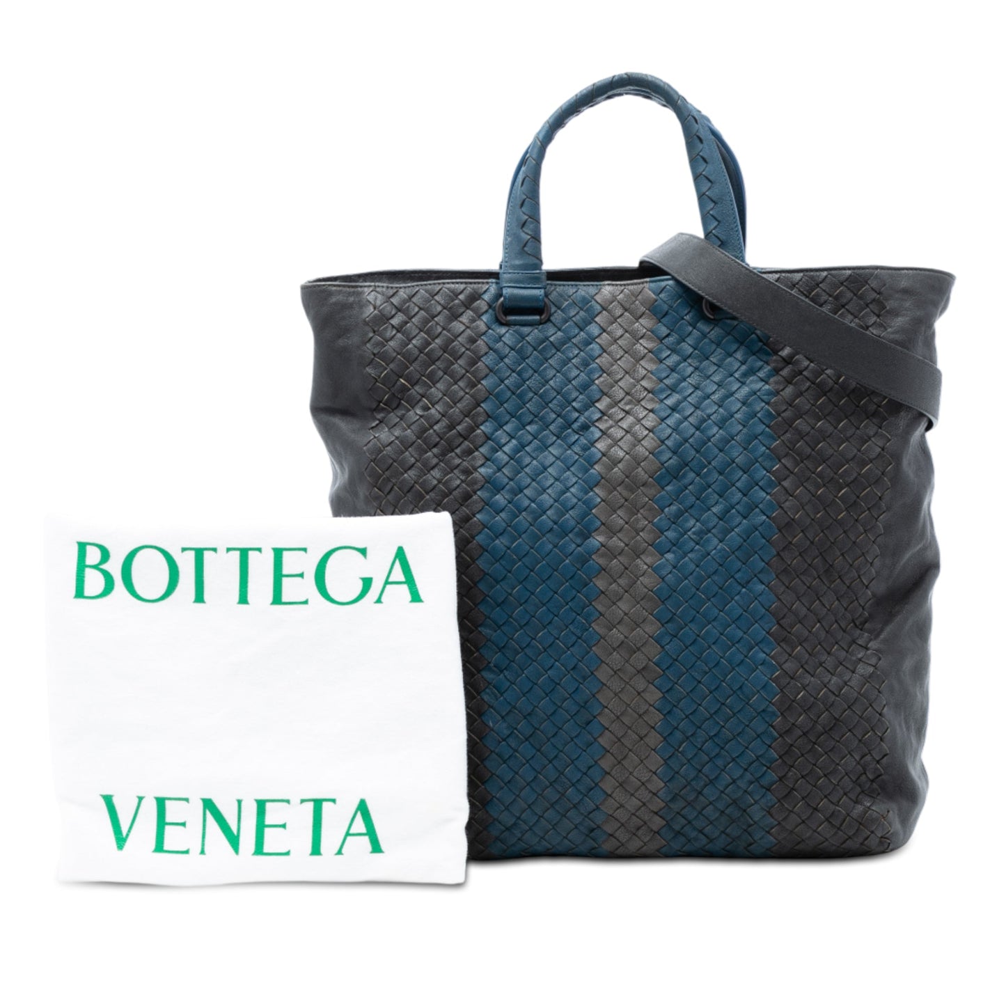 Bottega Veneta Tricolor Nappa Intrecciato Convertible Tote