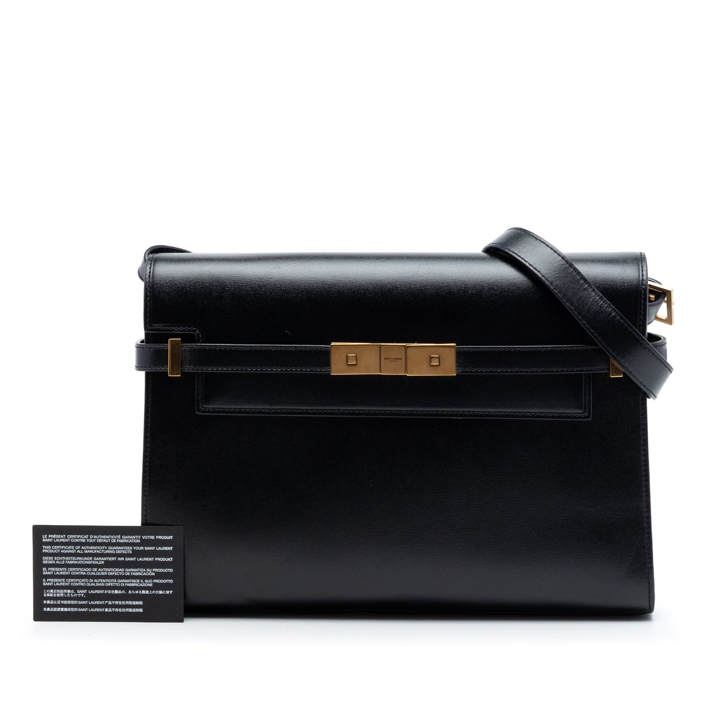 Saint Laurent Medium Smooth Calfskin Manhattan Shoulder Bag