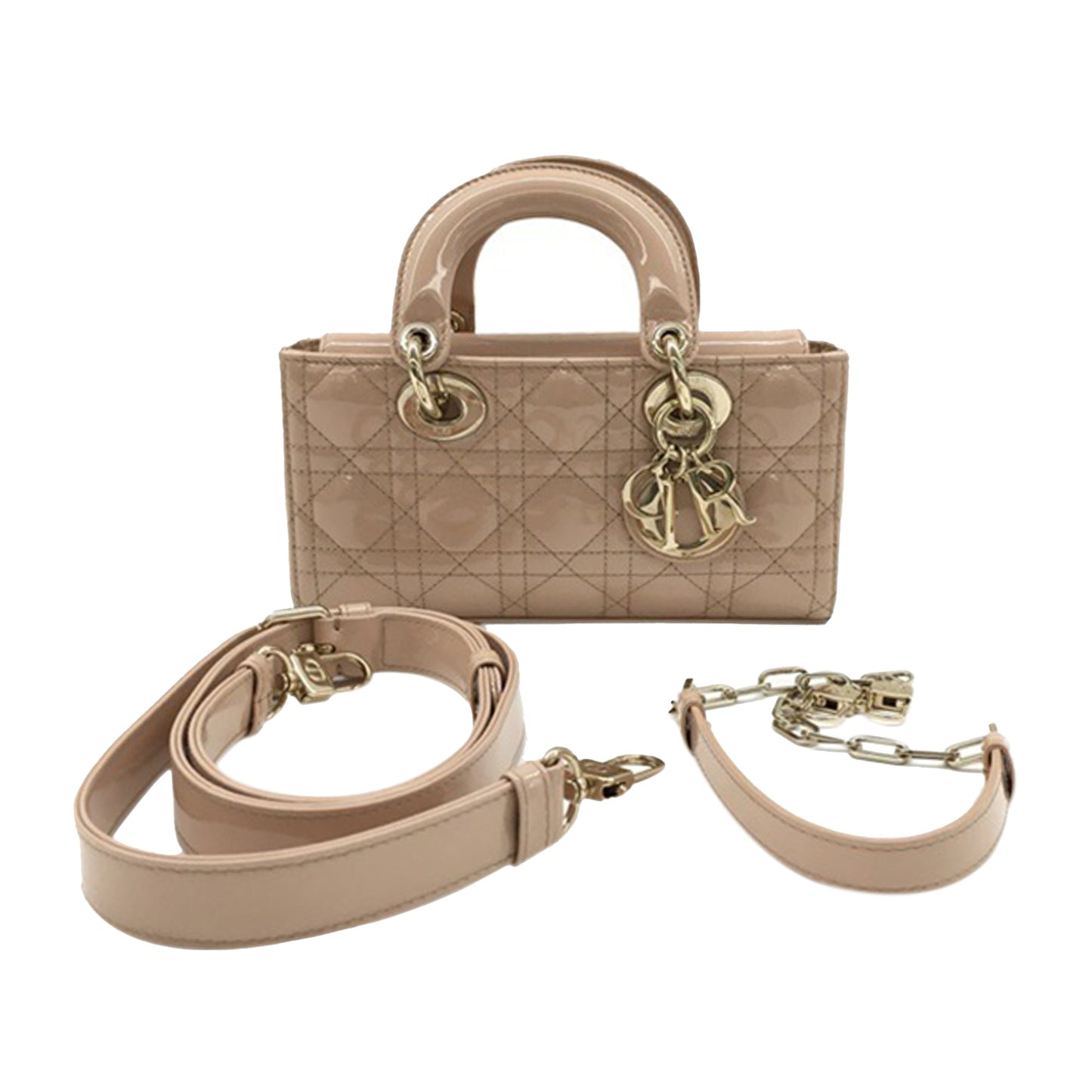 Dior Small Patent Cannage Lady D-Joy