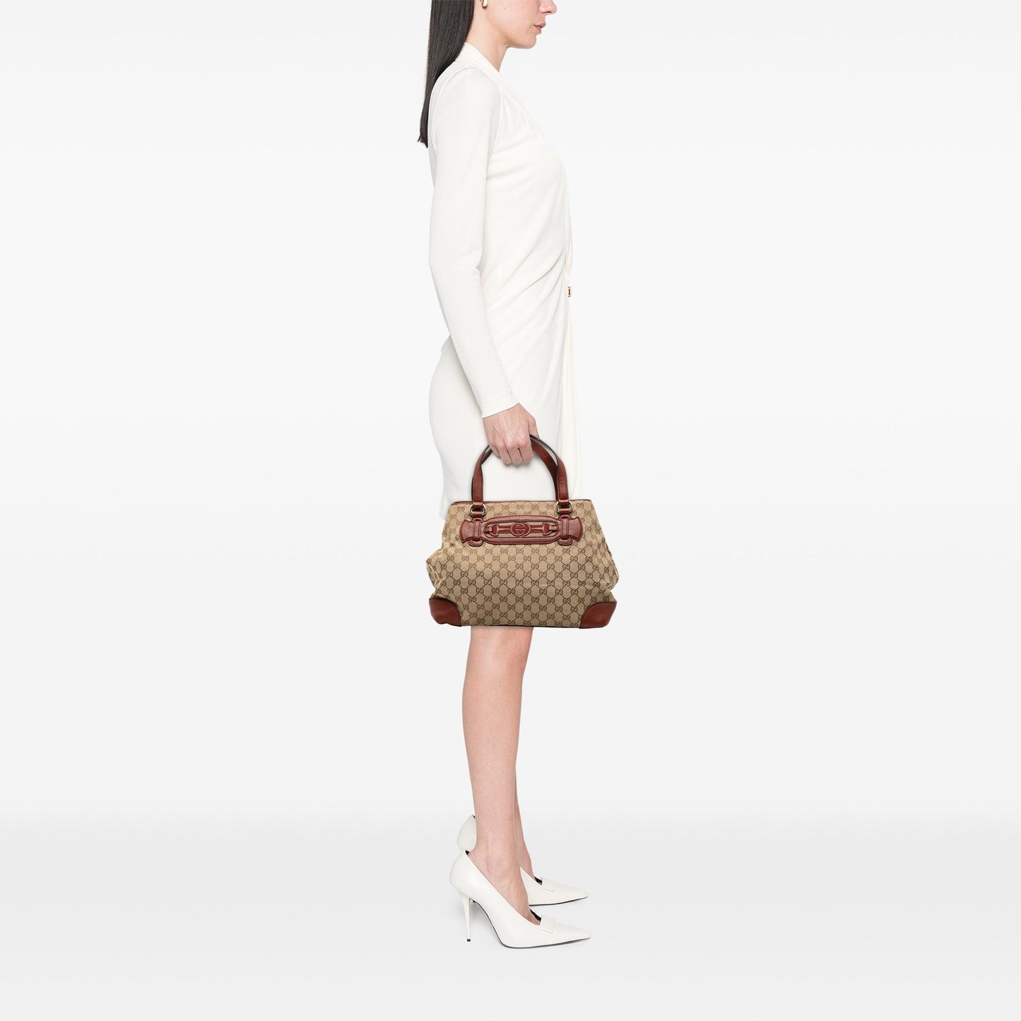 Gucci GG Canvas Web Dressage Tote