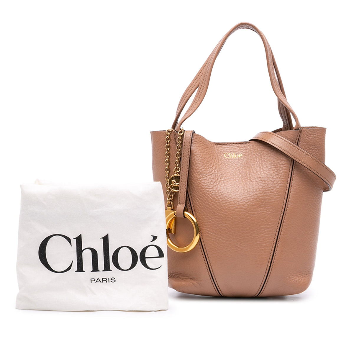 Chloé Small Grained Calfskin Spin Satchel
