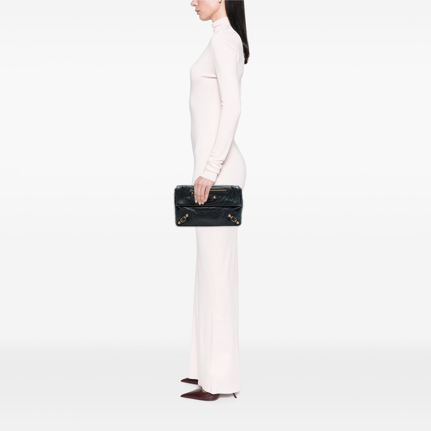 Balenciaga Lambskin Motocross Giant 12 Envelope Clutch