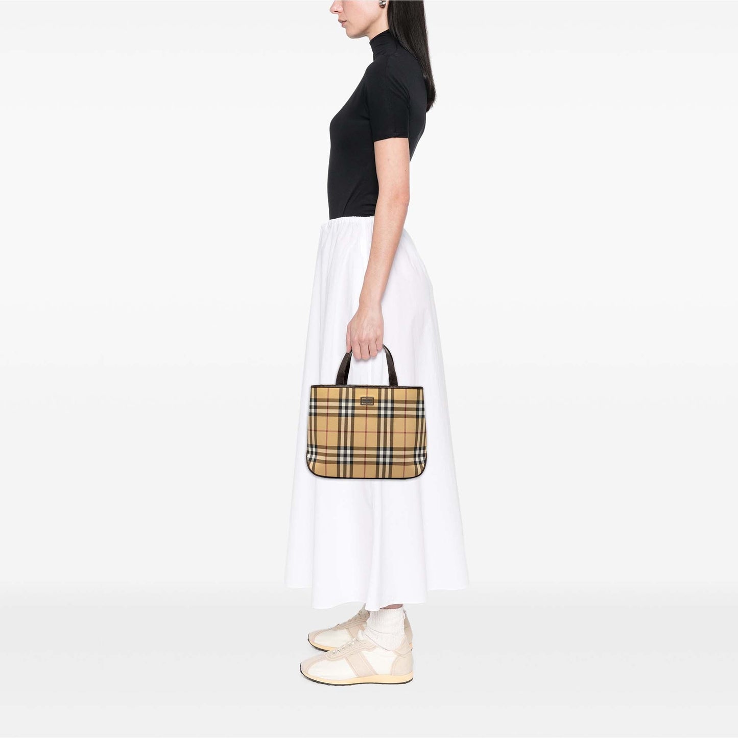 Burberry House Check Coated Canvas Tote