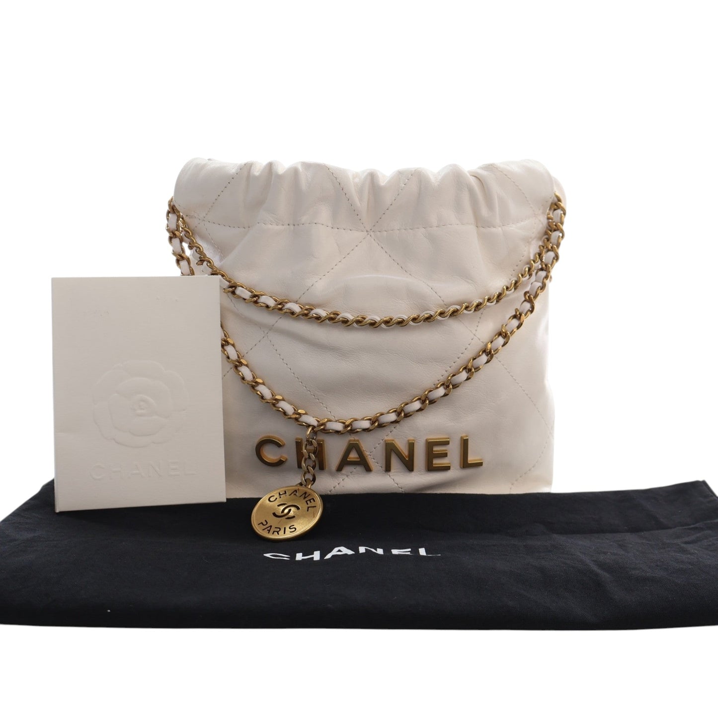 Chanel Mini Shiny Calfskin 22 Hobo