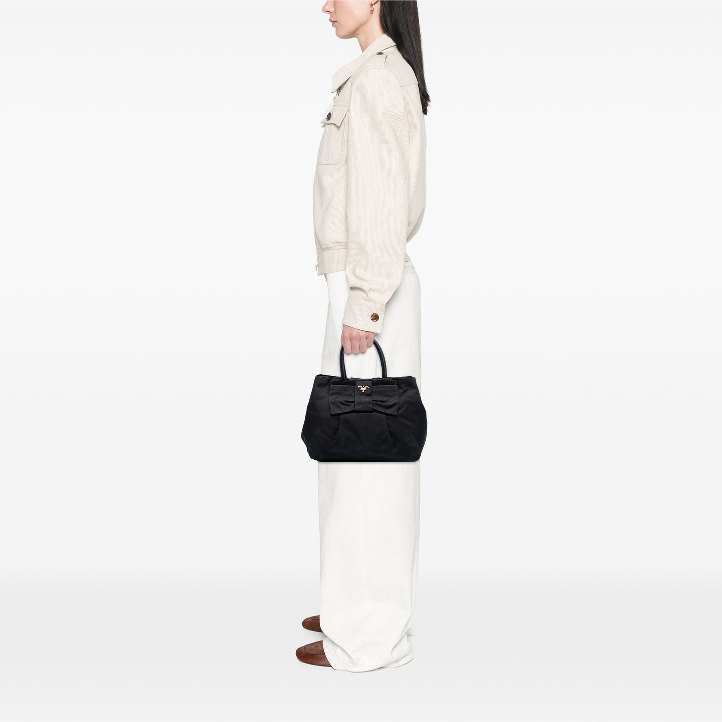 Prada Tessuto Fiocco Bow Tote