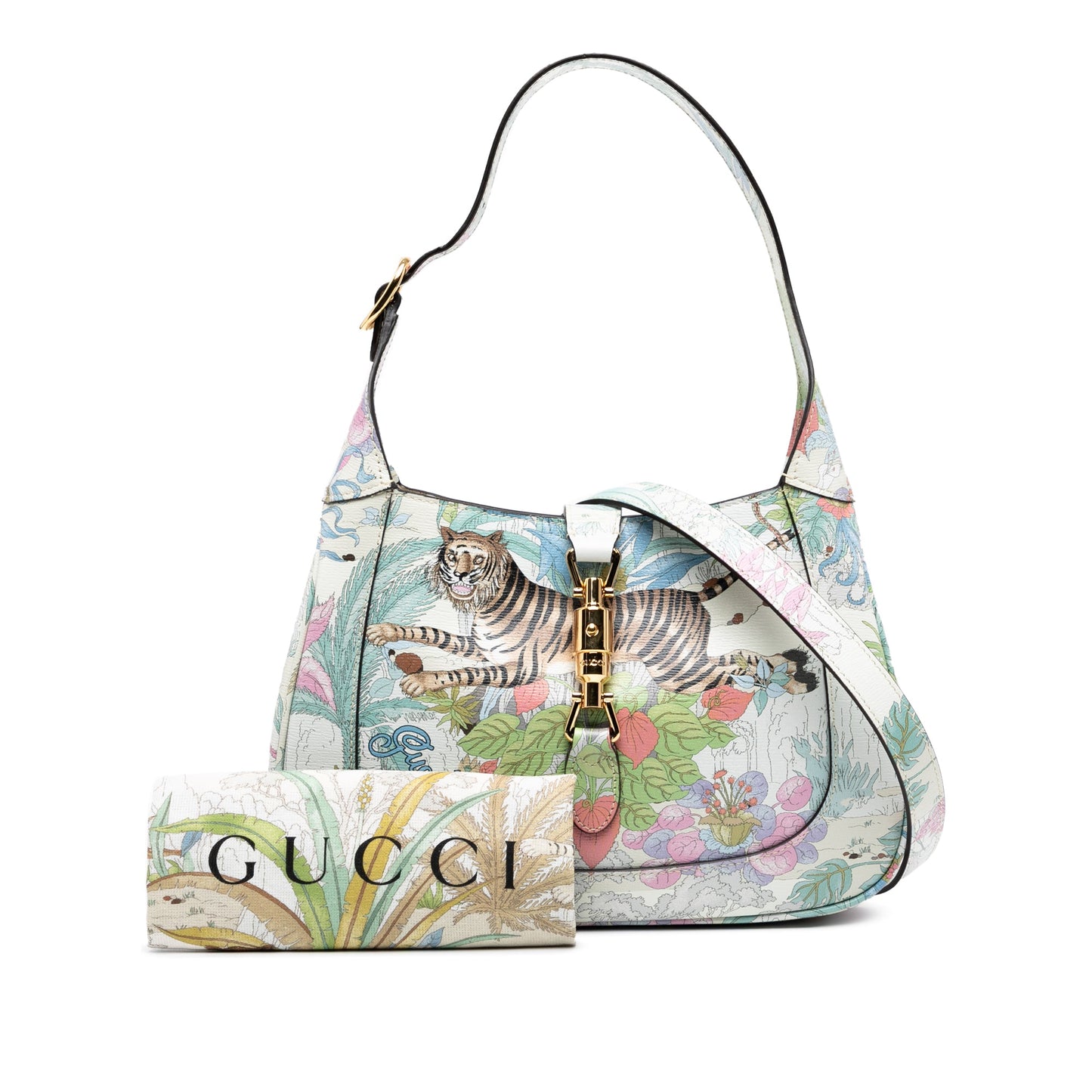 Gucci Small Calfskin Tiger Jackie 1961 Crossbody