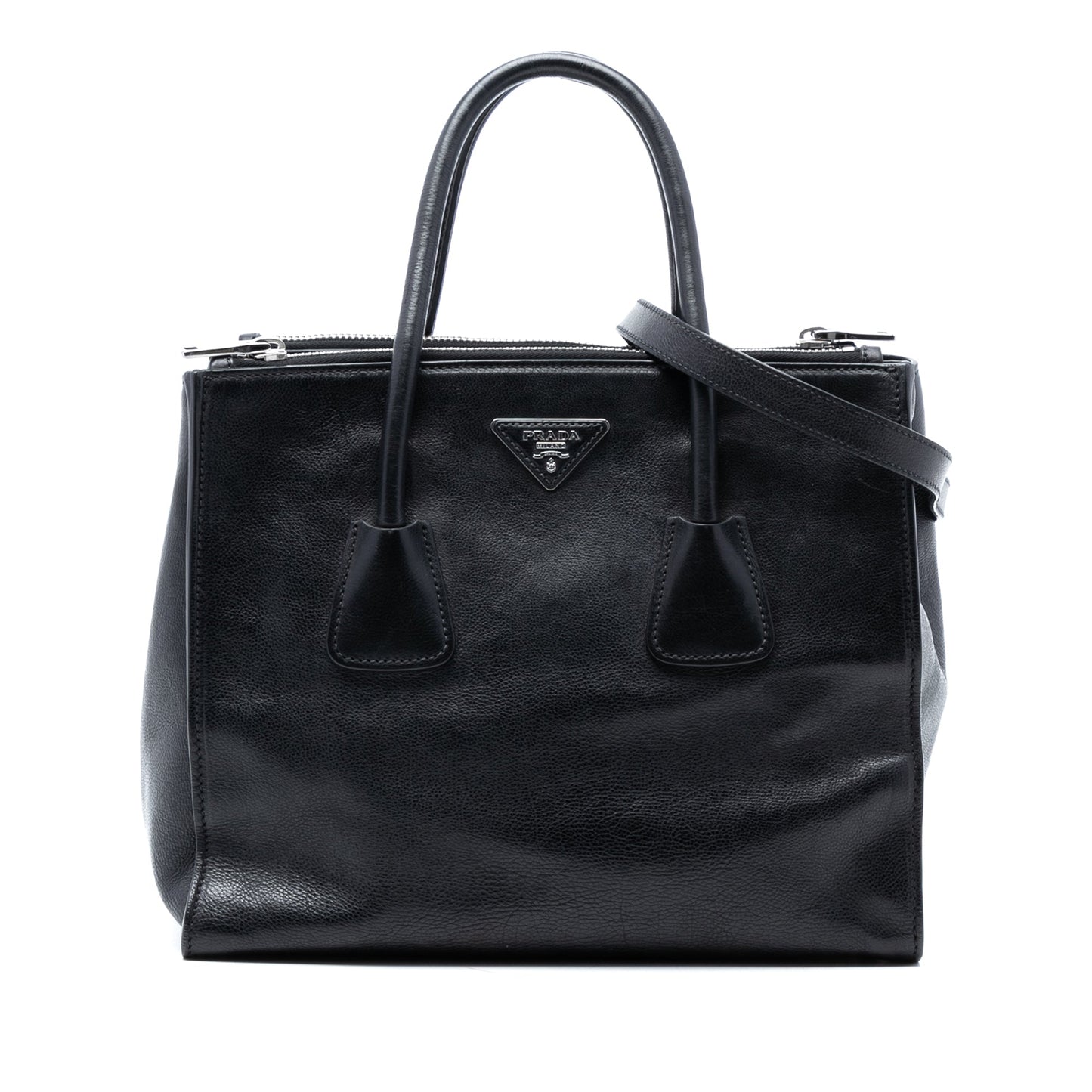 Prada Glace Calf Twin Pocket Satchel