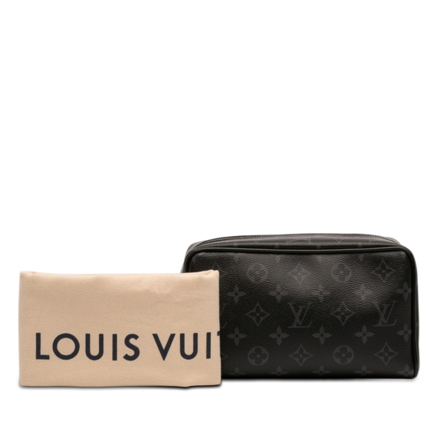 Louis Vuitton Monogram Eclipse Locker Dopp Kit Clutch
