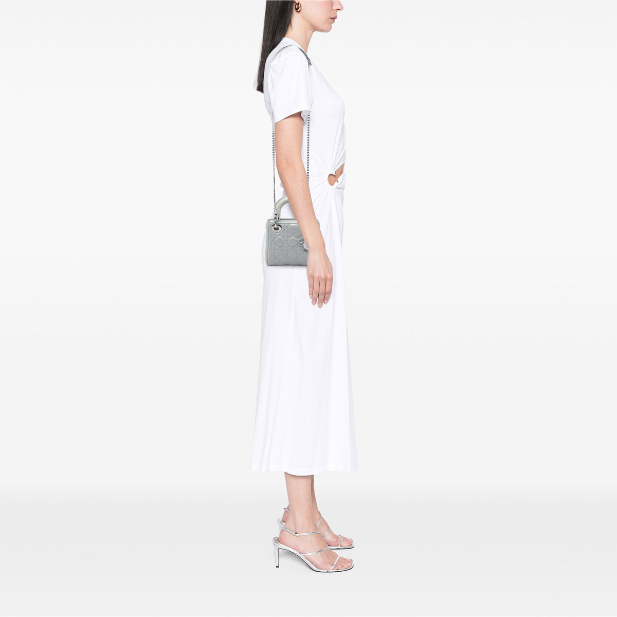 Dior Mini Iridescent Lambskin Cannage Lady Dior